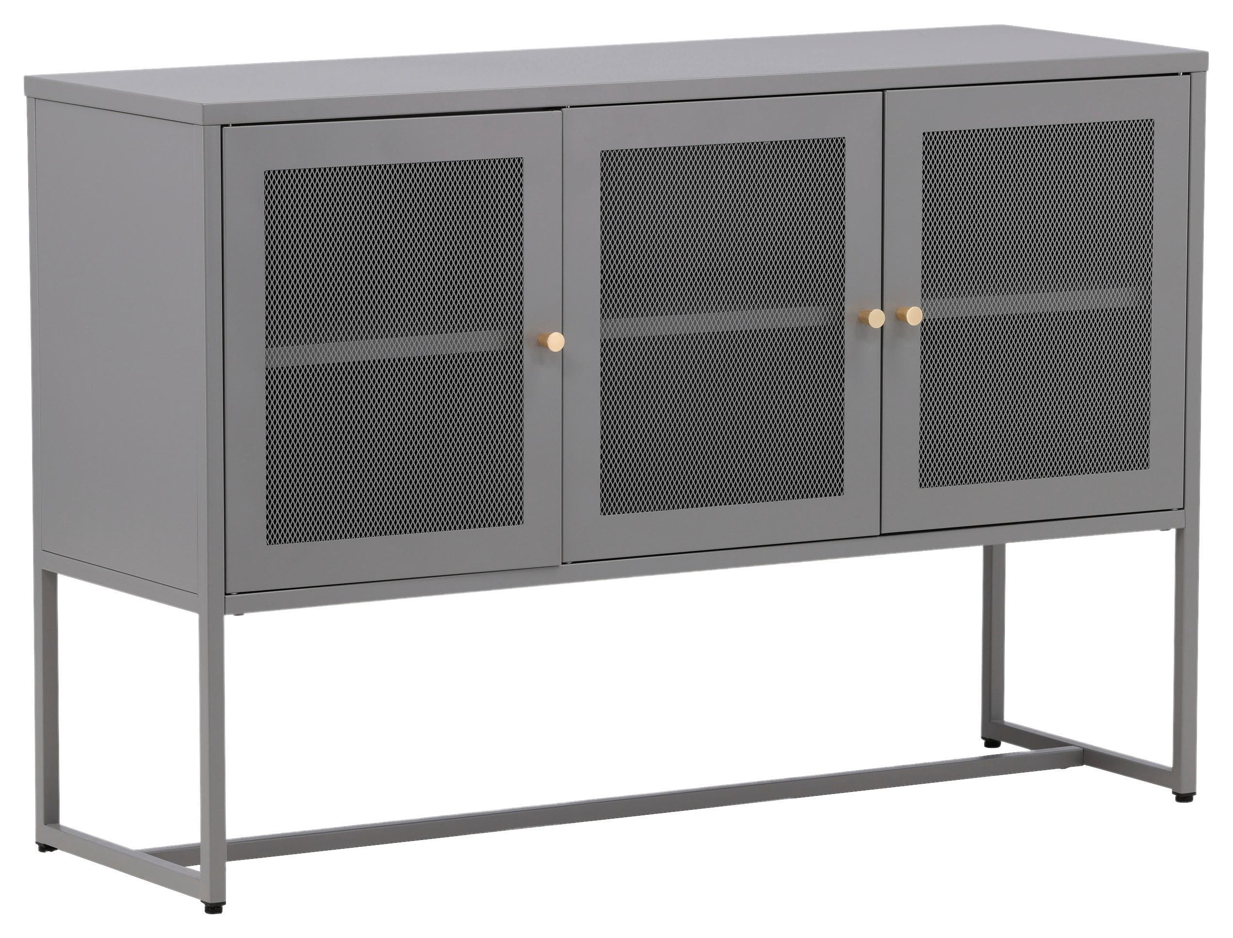 Sideboard Malla Hellgrau Metall