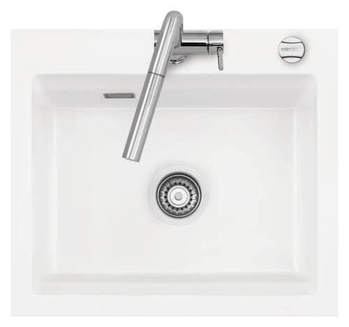 Systemceram Einbauspüle Kara 57F Polar Keramik