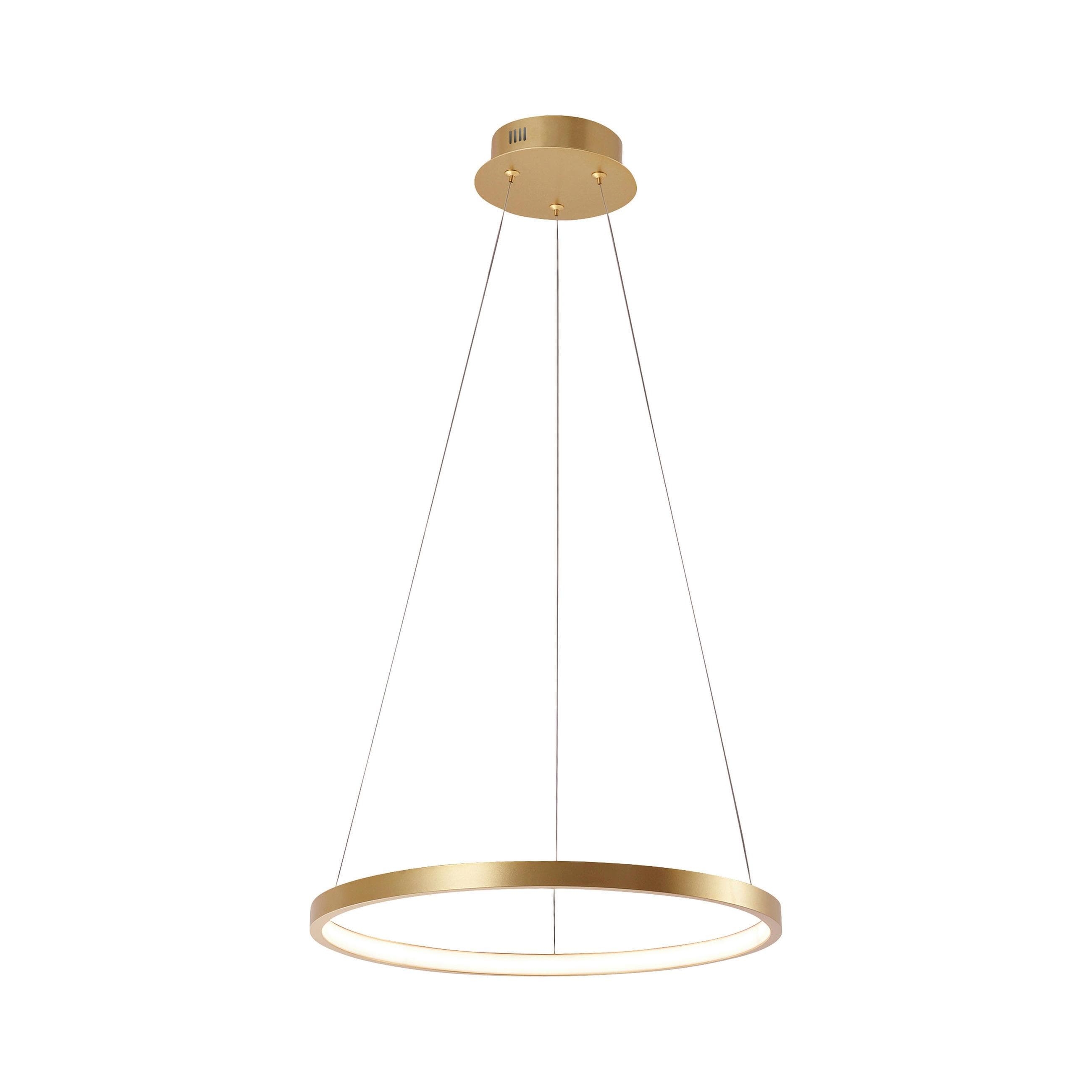 LED-Pendelleuchte Circle Gold Ø 39 cm