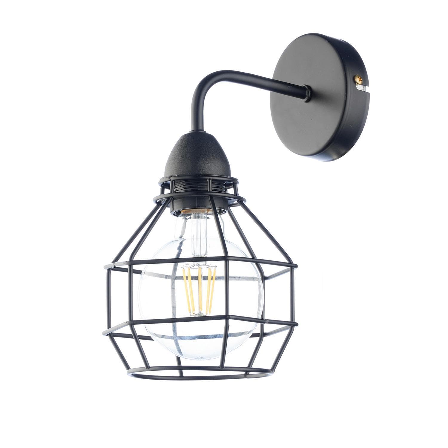 Wandleuchte Spider Schwarz max. 22 Watt Wandlampe