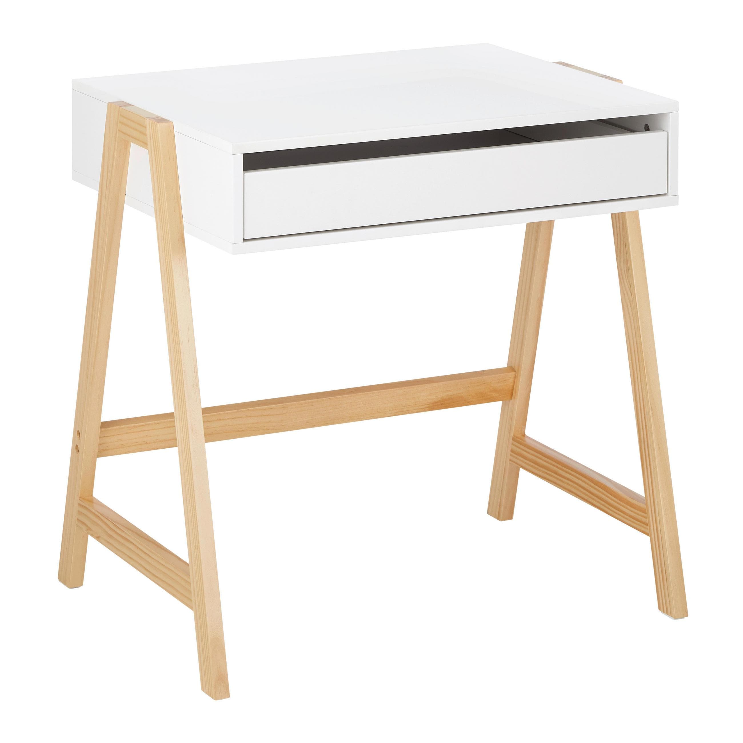 Kindertisch Pino Weiß Echtholz/MDF ca. 60x45 cm