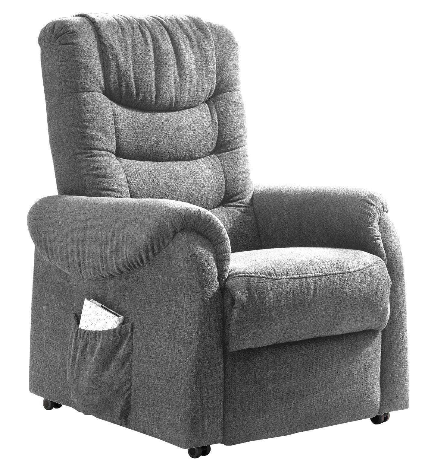 Fernsehsessel Nino Dunkelgrau Nylon/Struktur