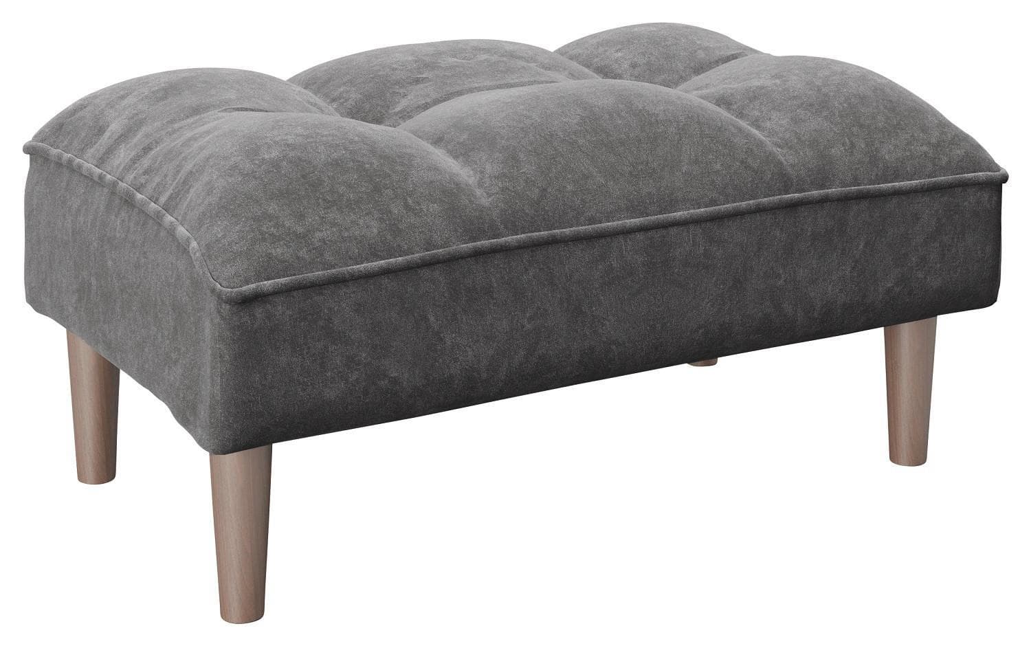 Hocker Scarlett Anthrazit Samt
