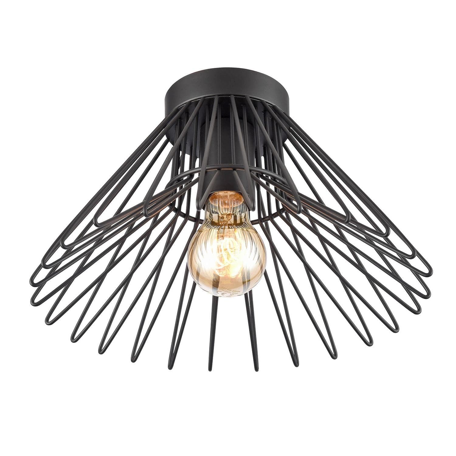 Deckenleuchte Duccio Schwarz max. 22 Watt Deckenlampe
