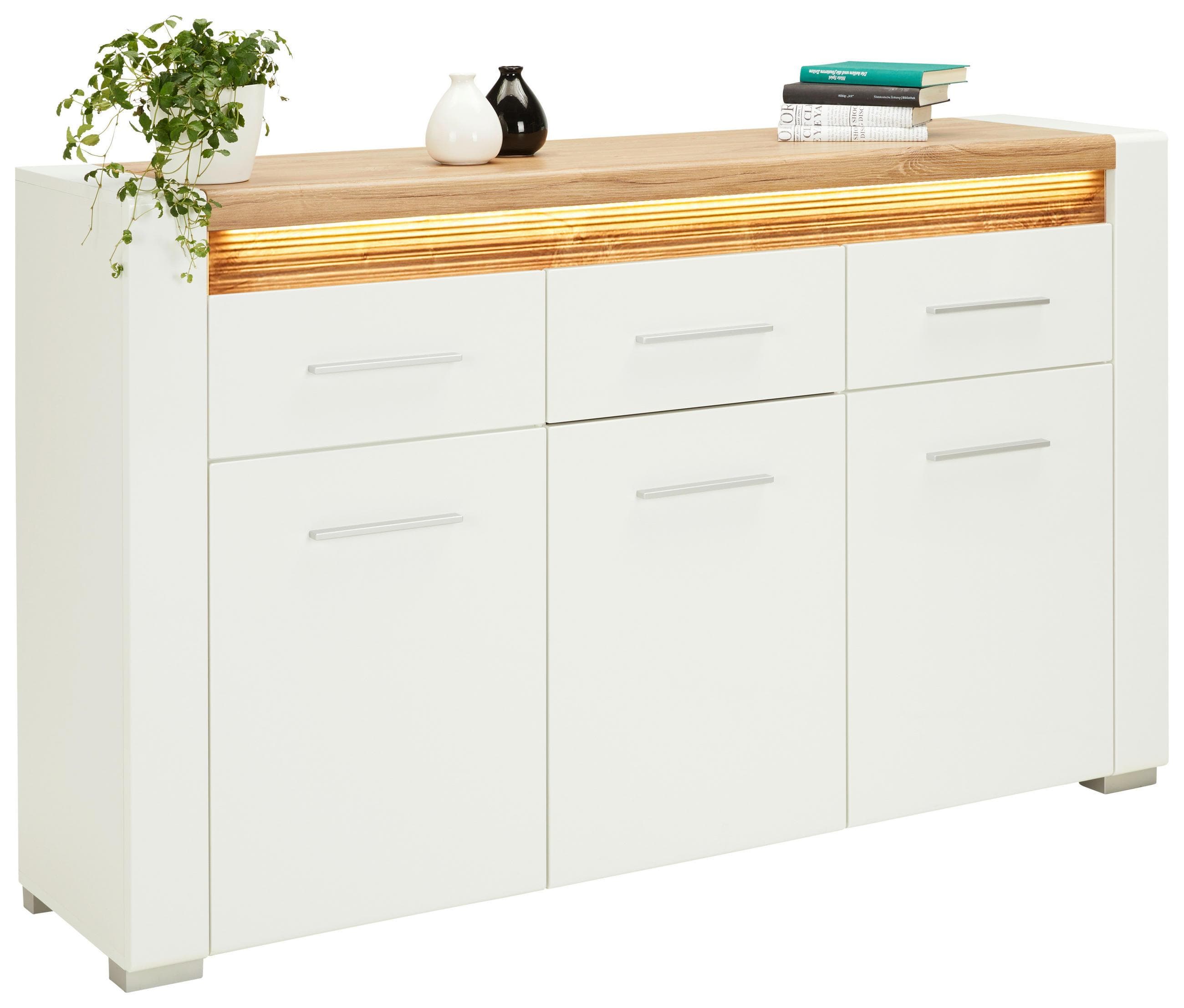 Sideboard Leonardo Weiß Hochglanz Mömax DE