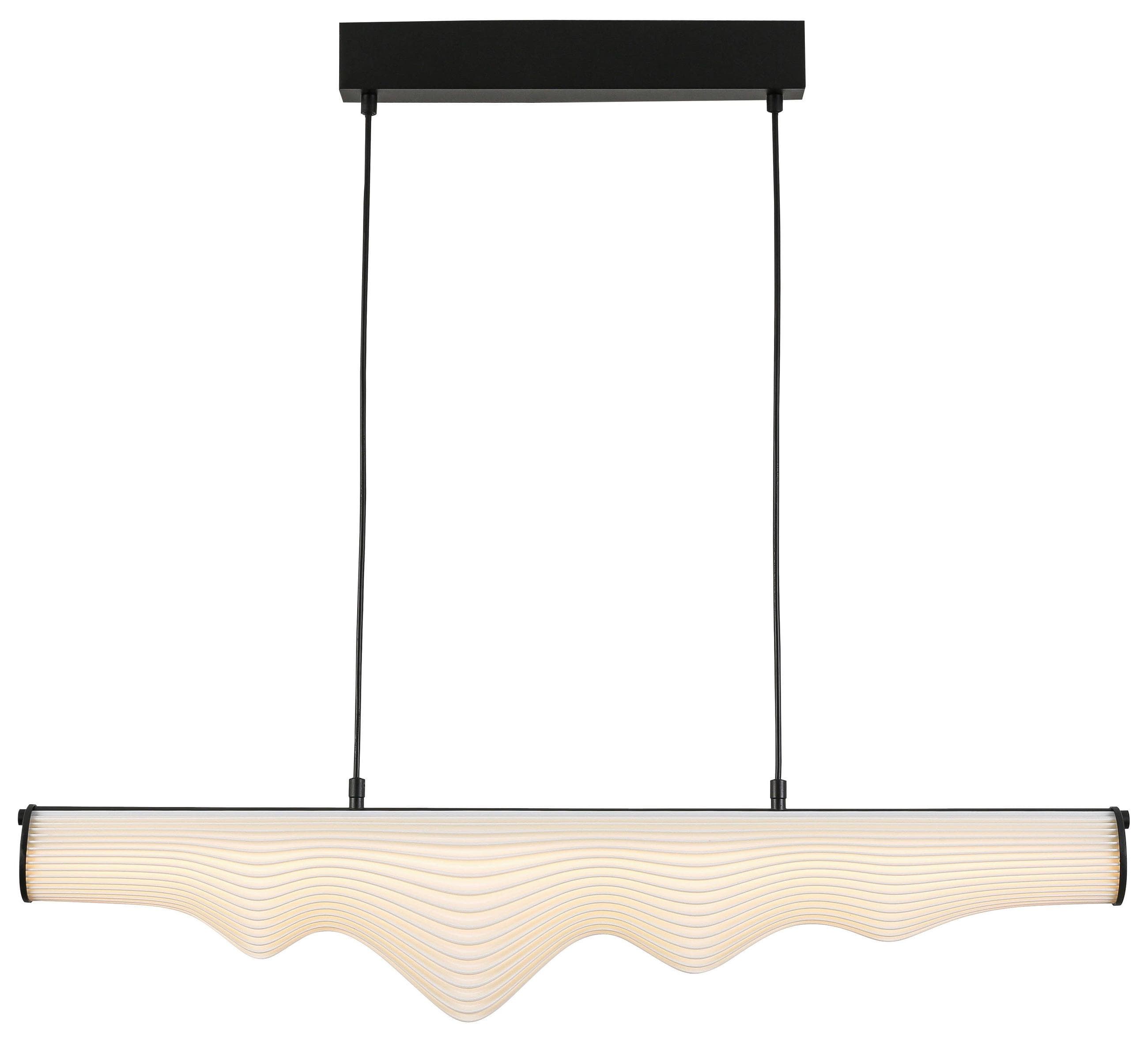 LED-Hängeleuchte Laseri Schwarz/Weiß max. 21 Watt