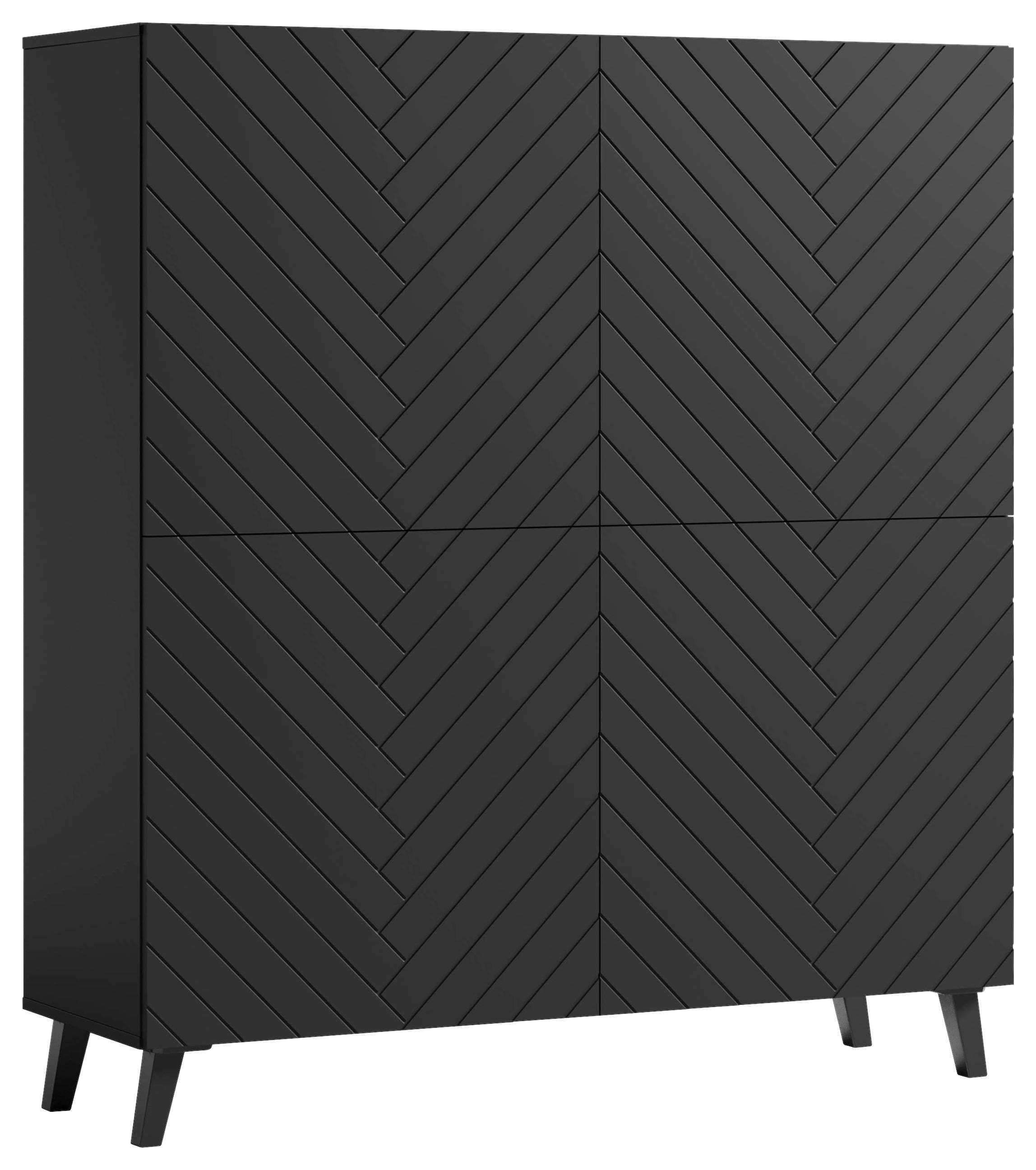 Highboard Phuket Schwarz Mömax