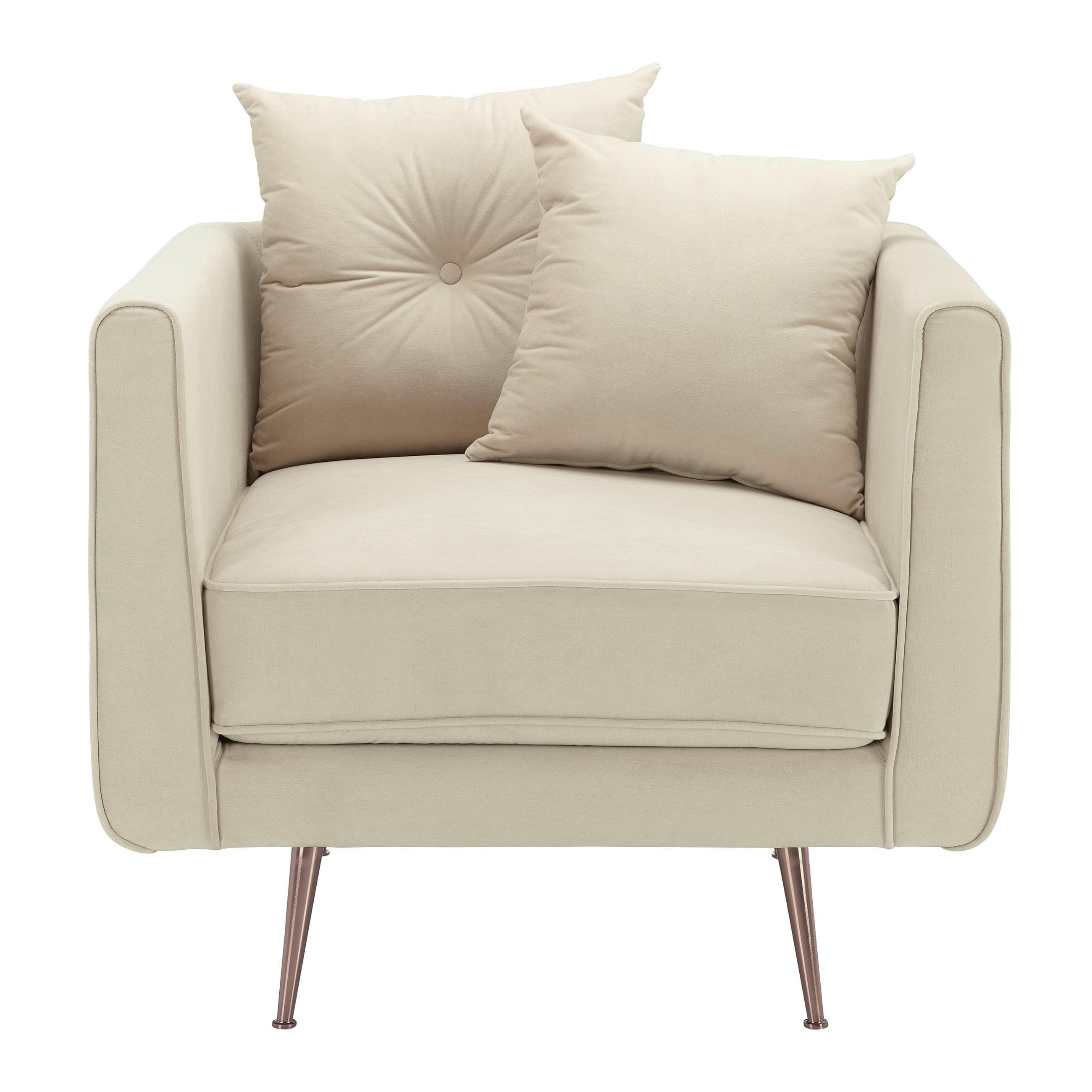 Sessel Luis Beige Samt