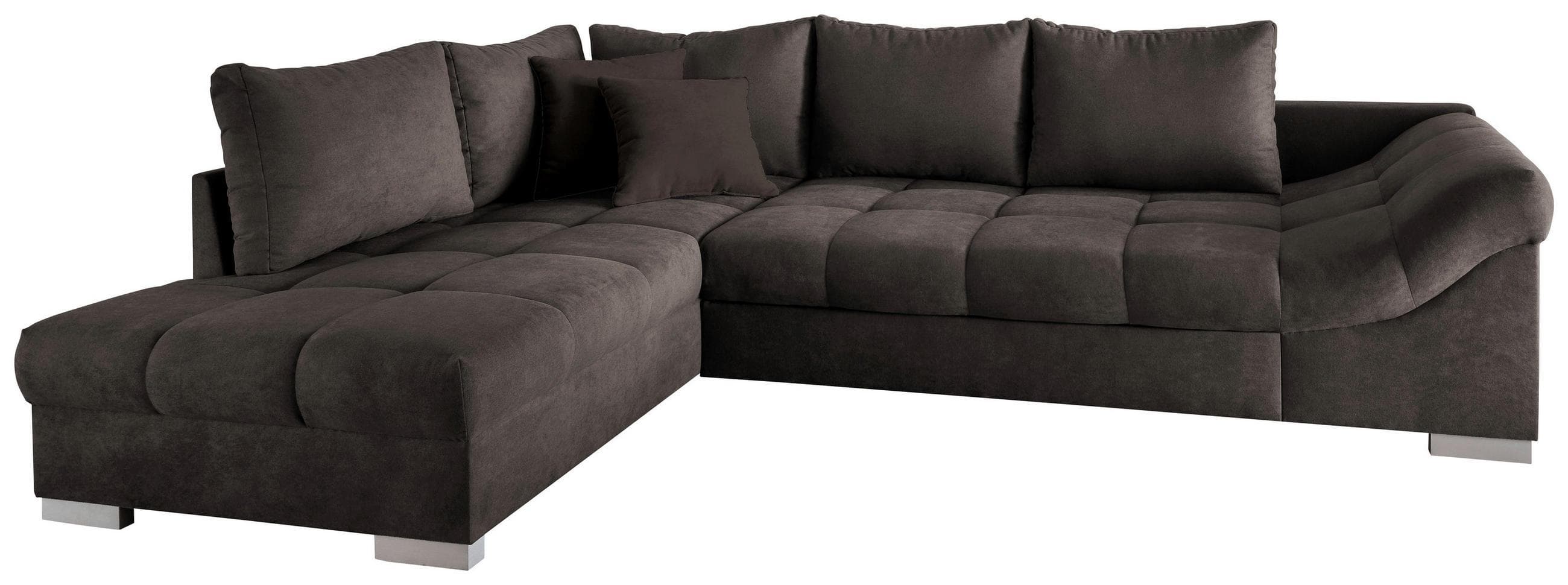Wohnlandschaft Alvito Dunkelbraun Nylon/Mikrofaser