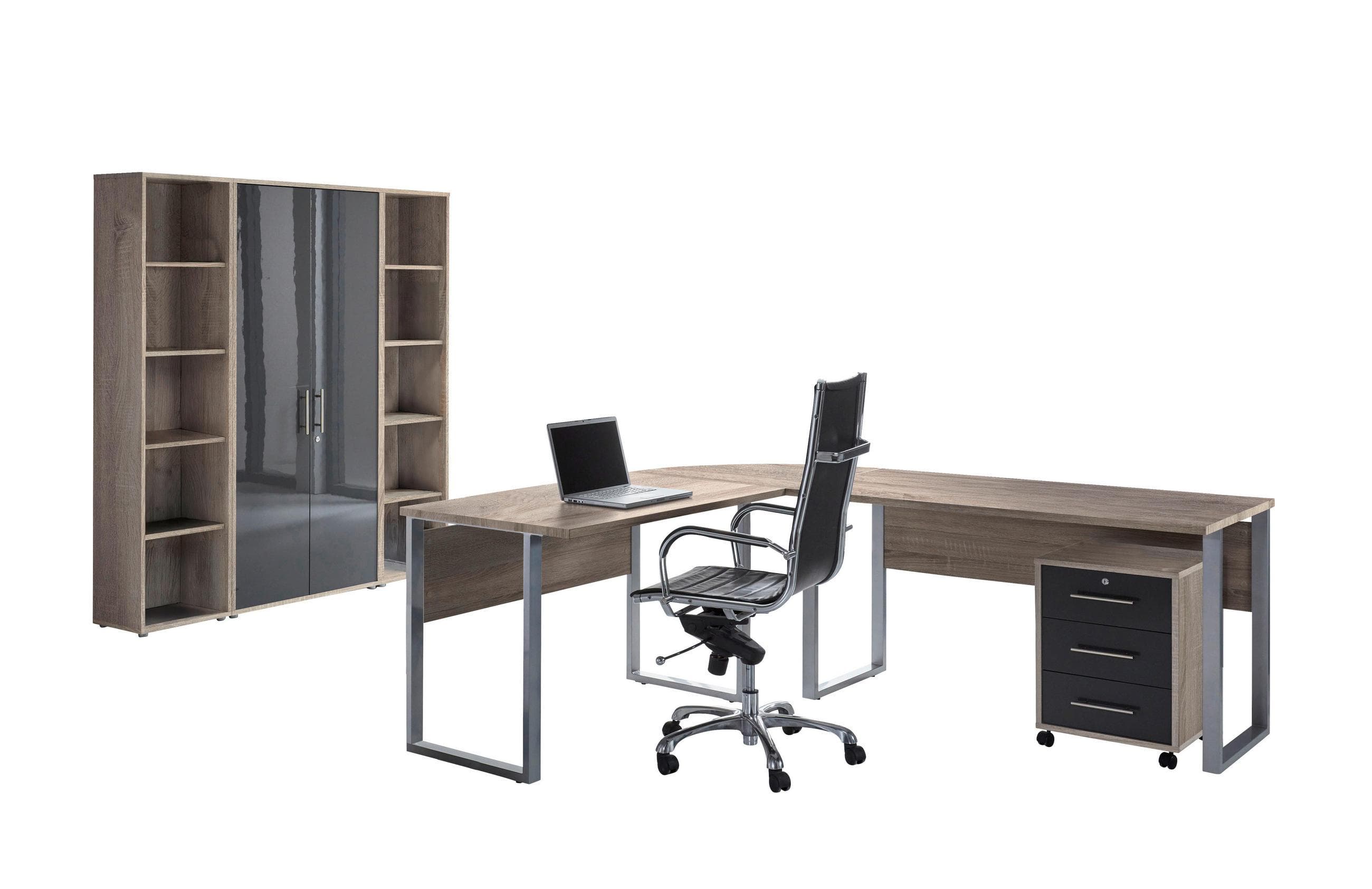 Büro-Set 3-tlg. Sonoma Eiche & Anthrazit Office Edition