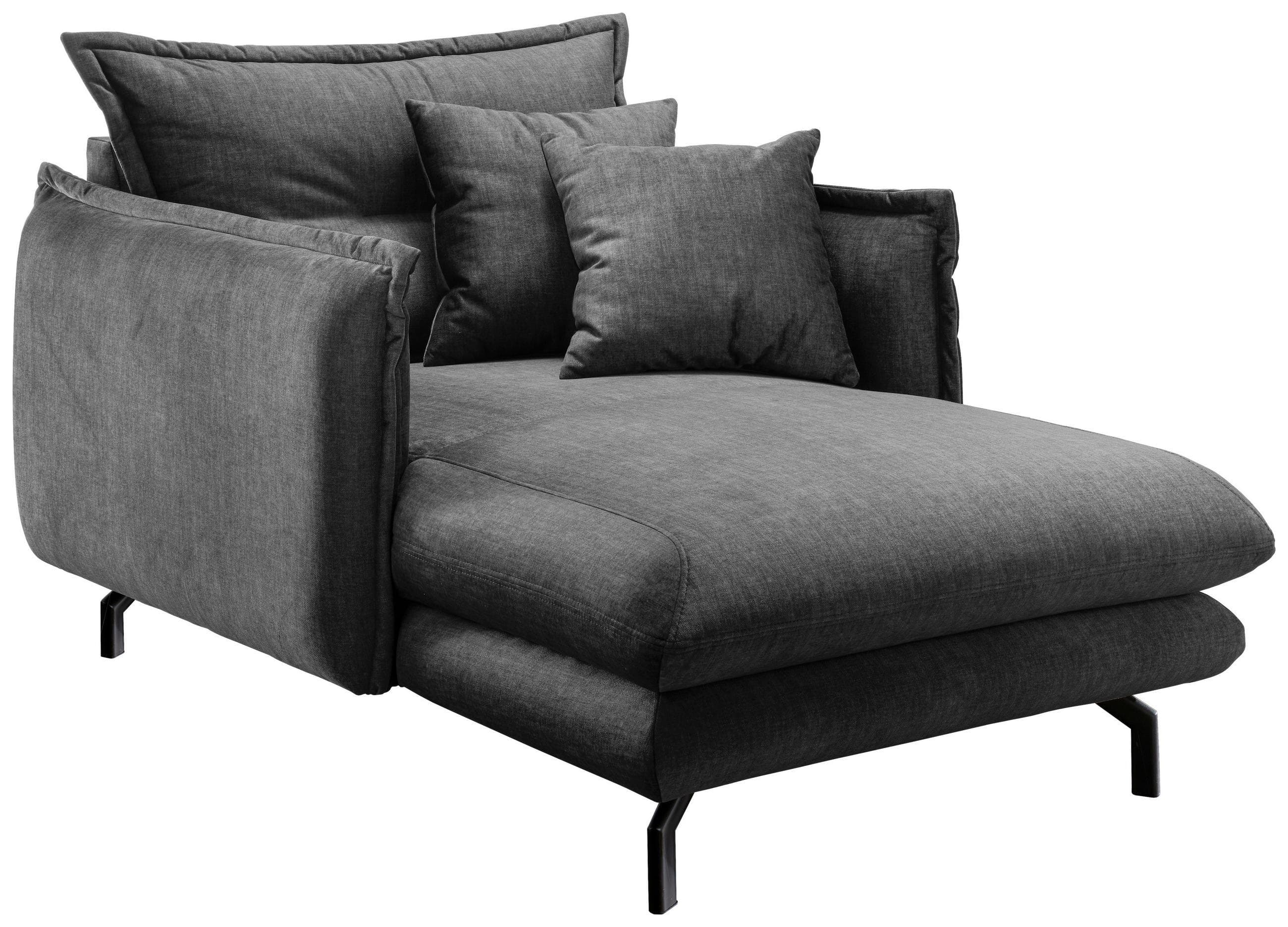 Relaxsessel Lava Grau Velours