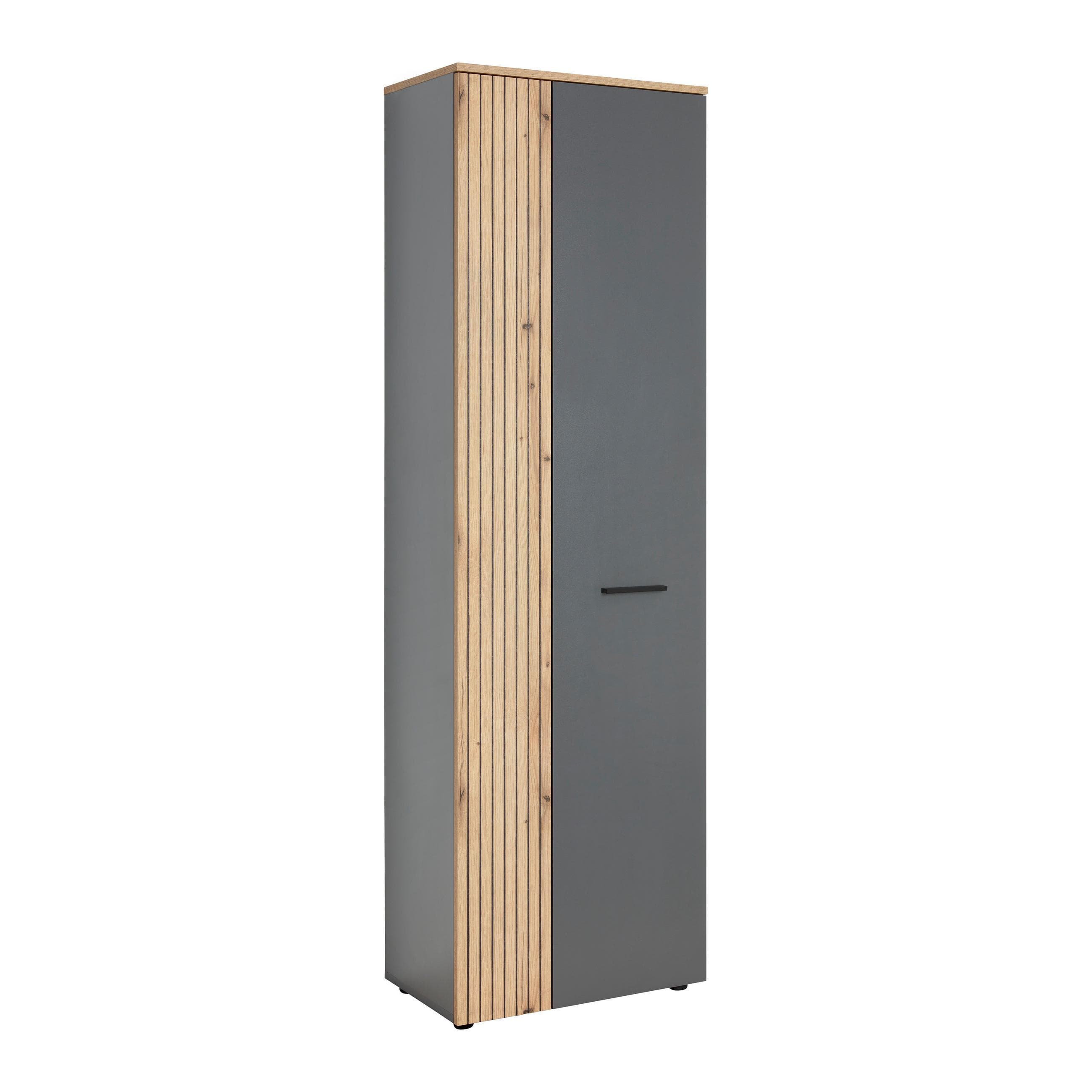 Garderobenschrank Cadix Anthrazit/Eichefarben Mömax DE