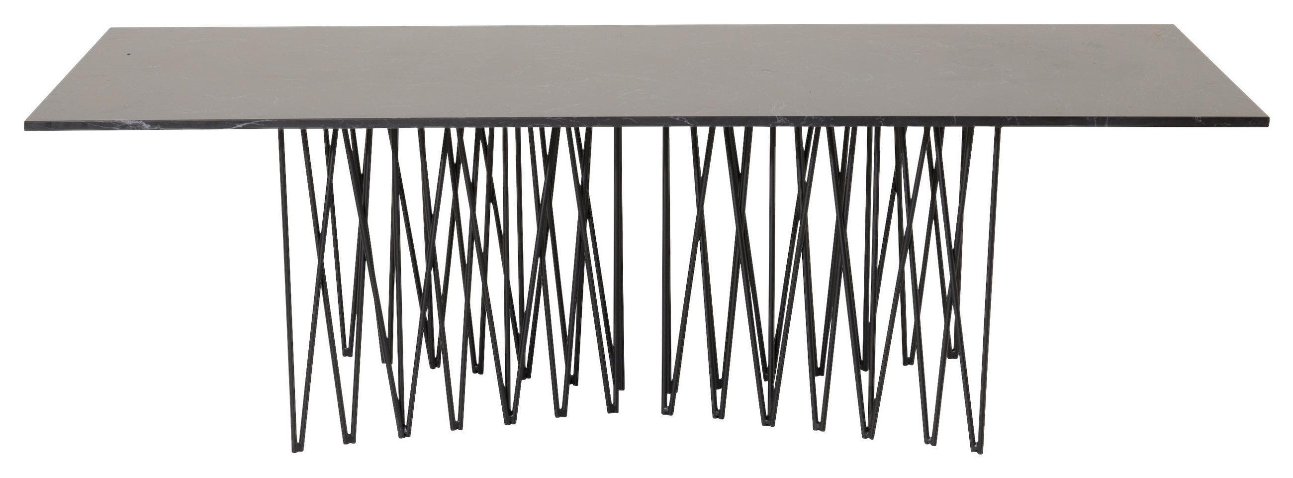 COUCHTISCH STONE Metall Schwarz
