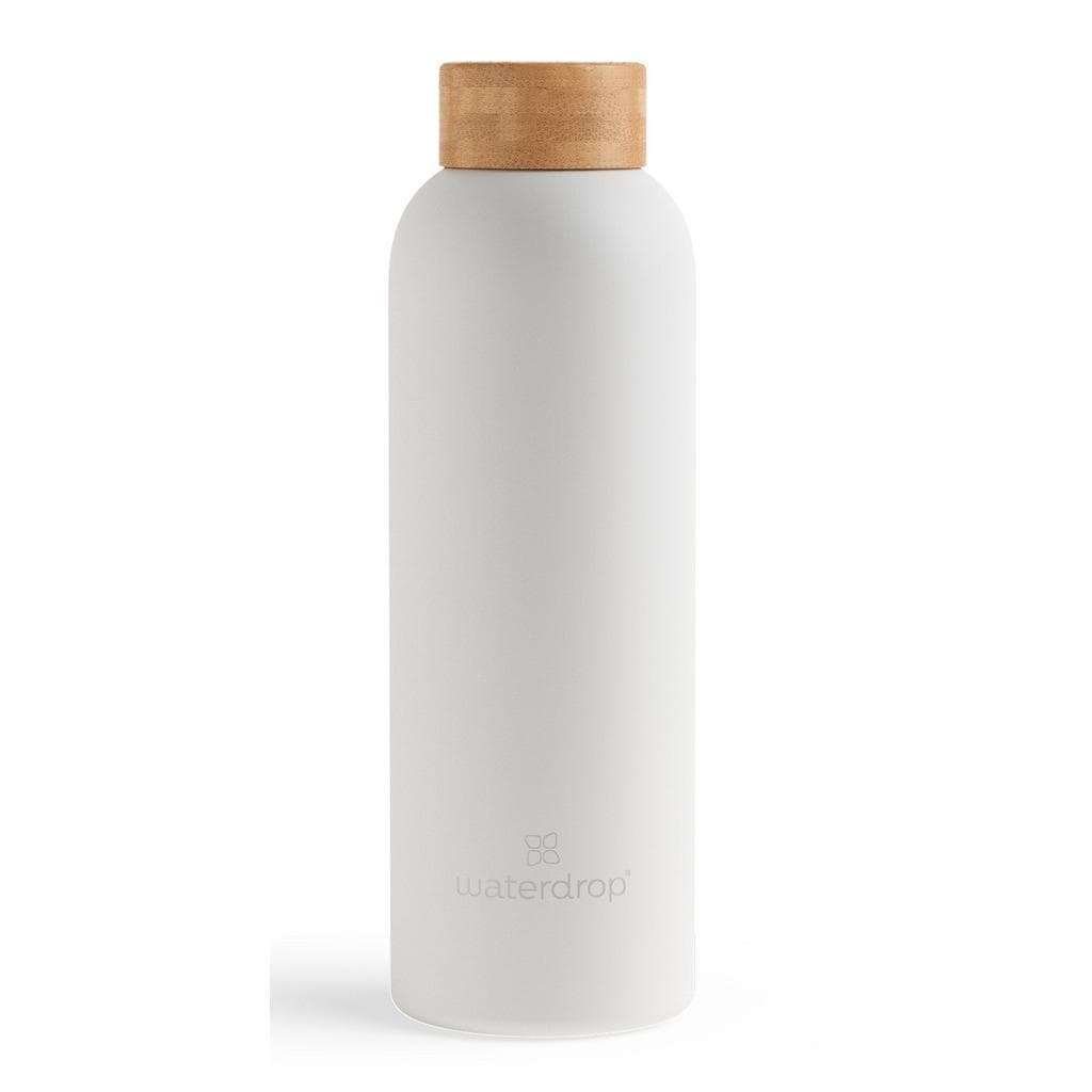 Waterdrop Trinkflasche Weiß Metall 0,6 L Doppelwandig Vakuum