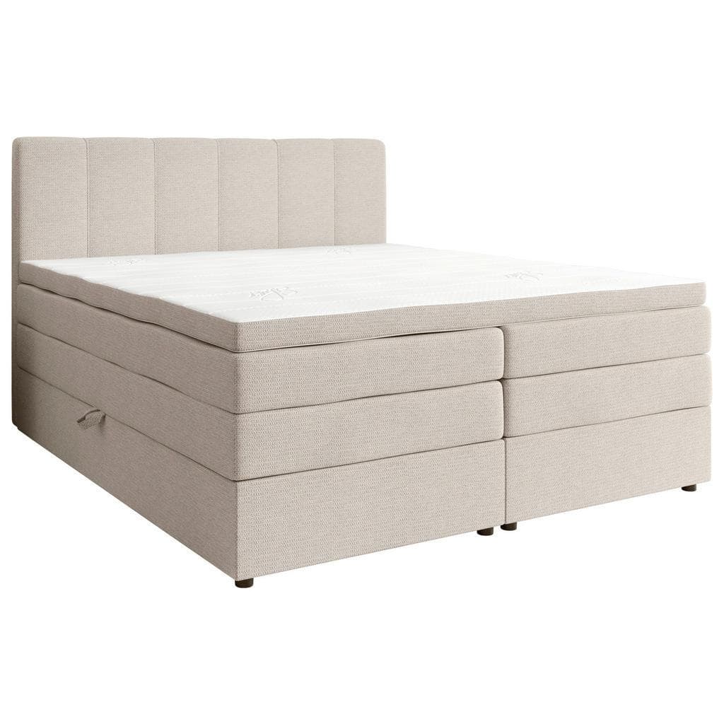 Esposa Boxspringbett Creme mit Bettkasten und Topper