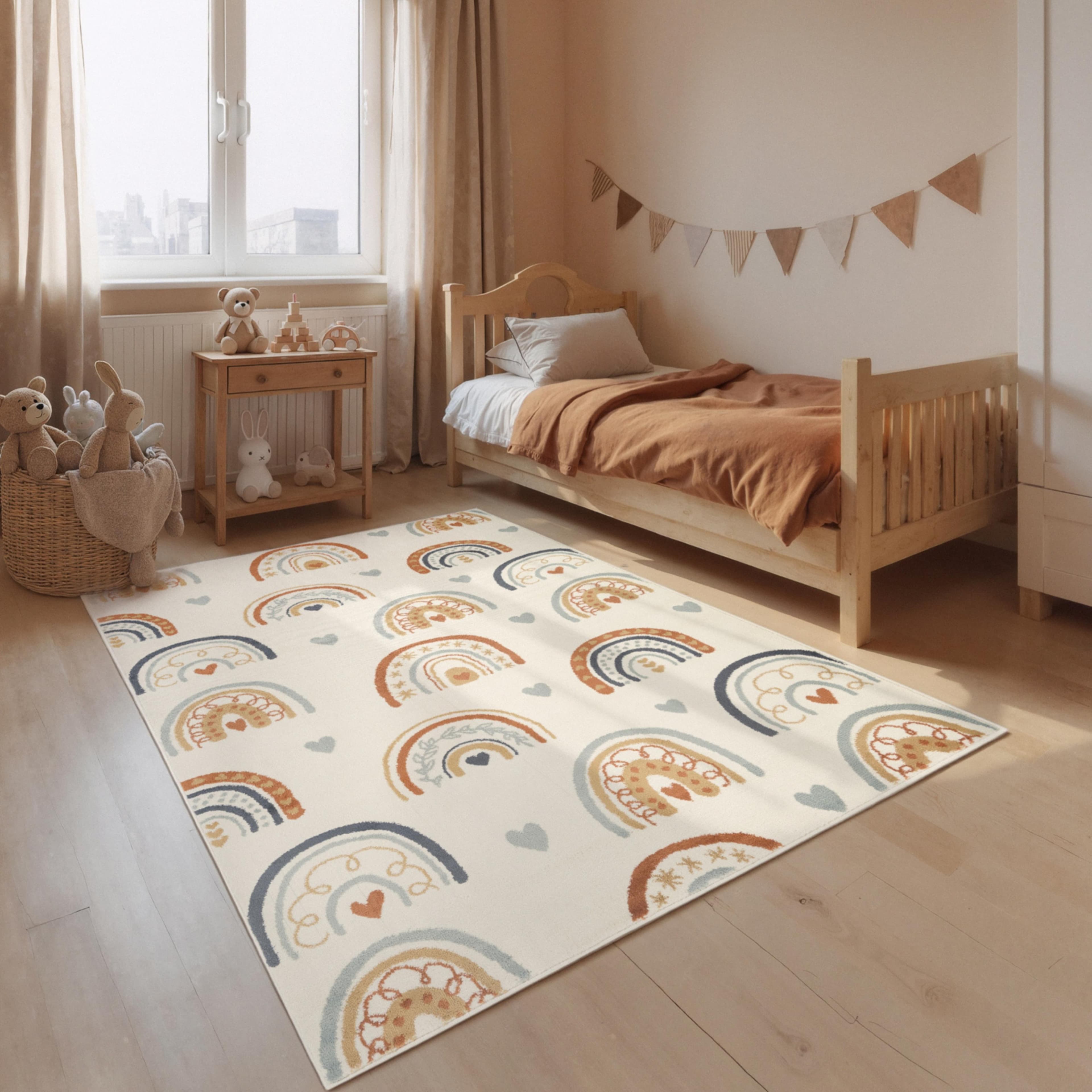 Kinderteppich HANSE HOME Bowie Creme Multifarben