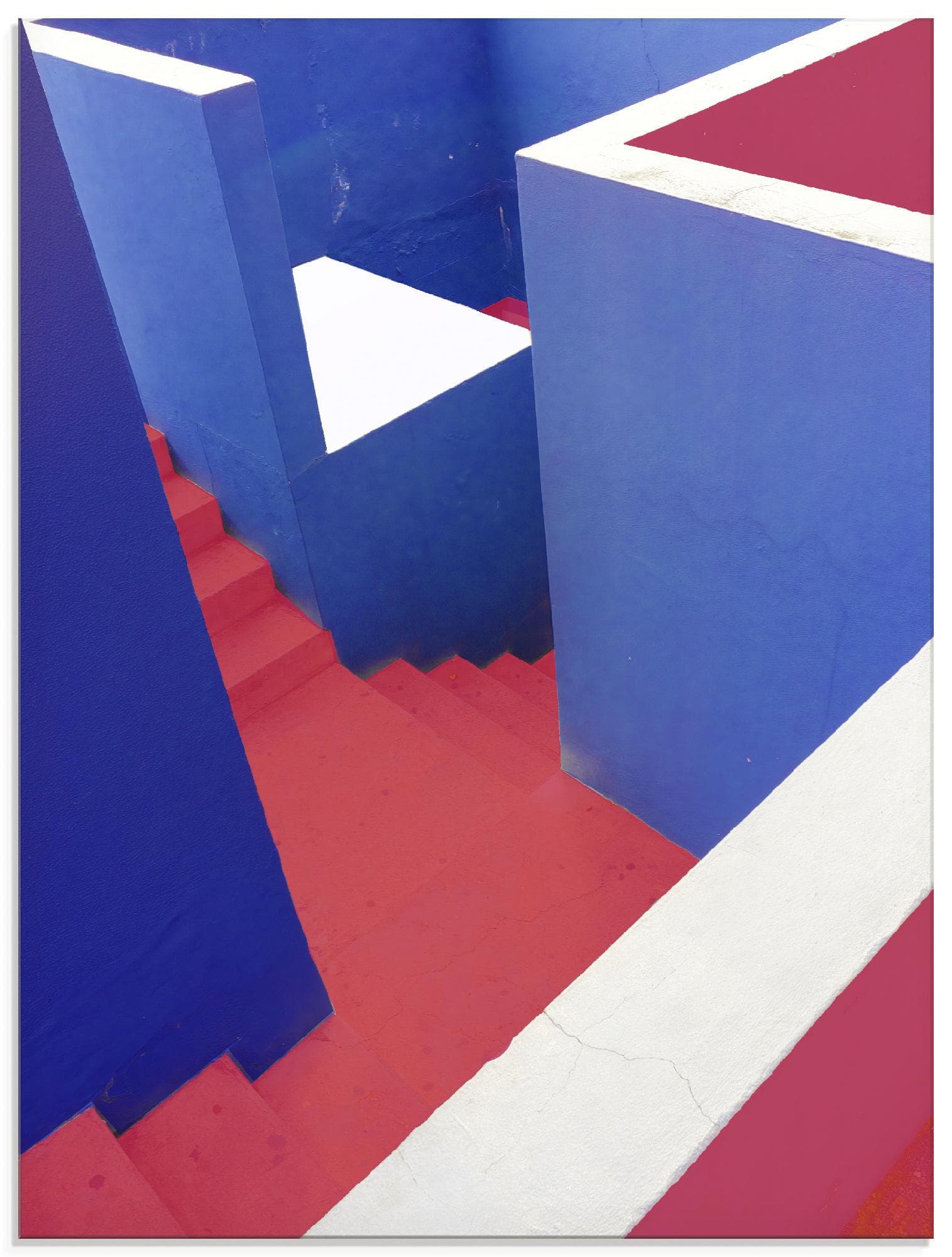 Glasbild ARTLAND Staircase Blau