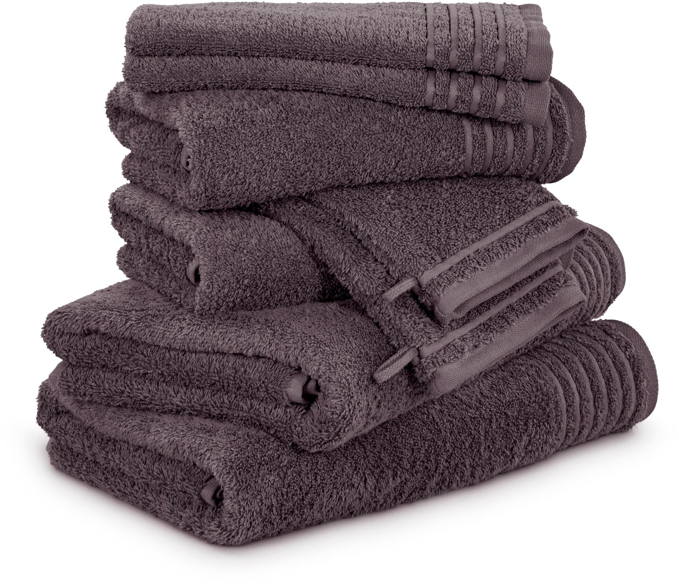 Handtuch Set MÖVE New Classic Graphit 8-tlg. Baumwolle