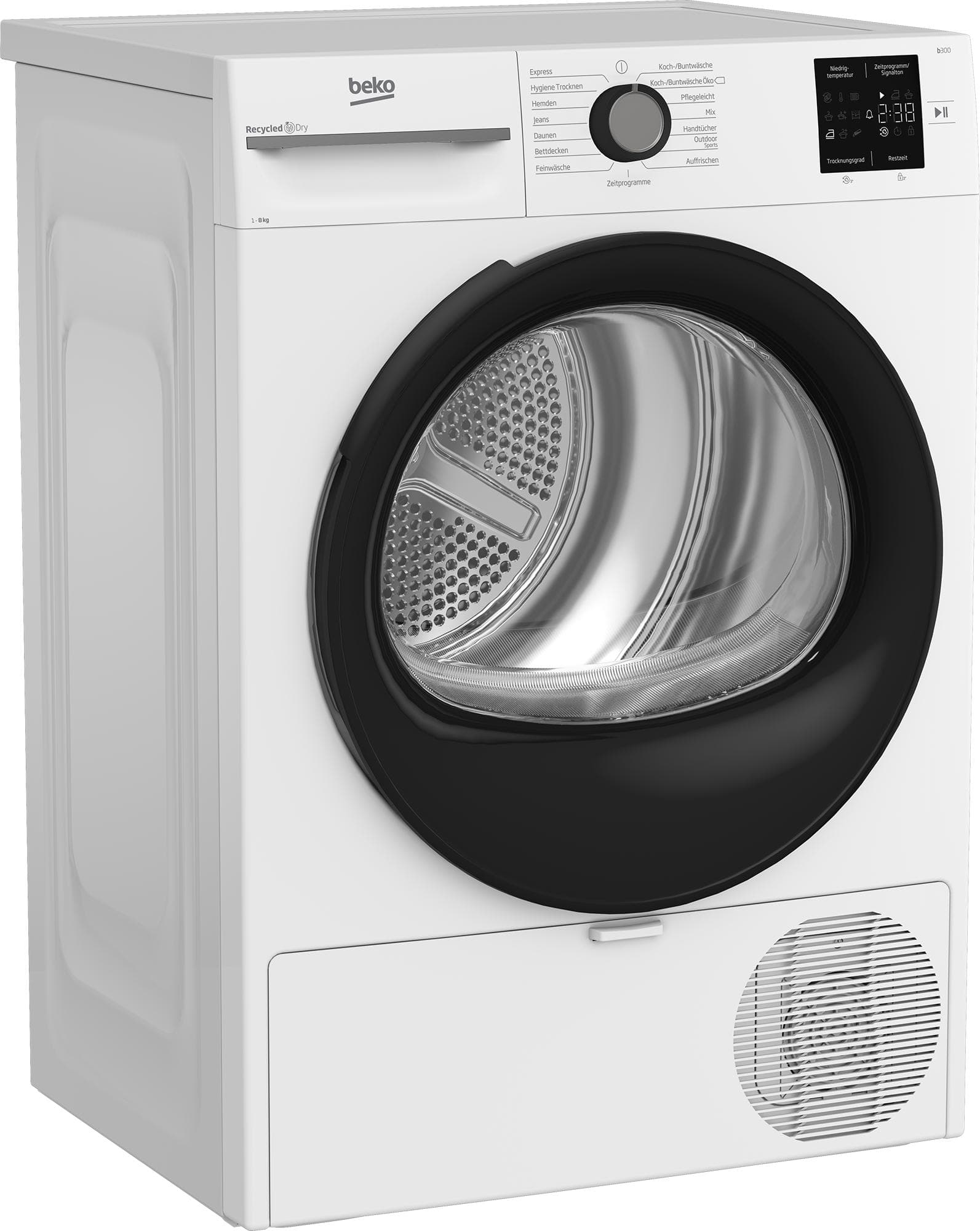 BEKO Wärmepumpentrockner BM3T38220X 8 kg Weiß