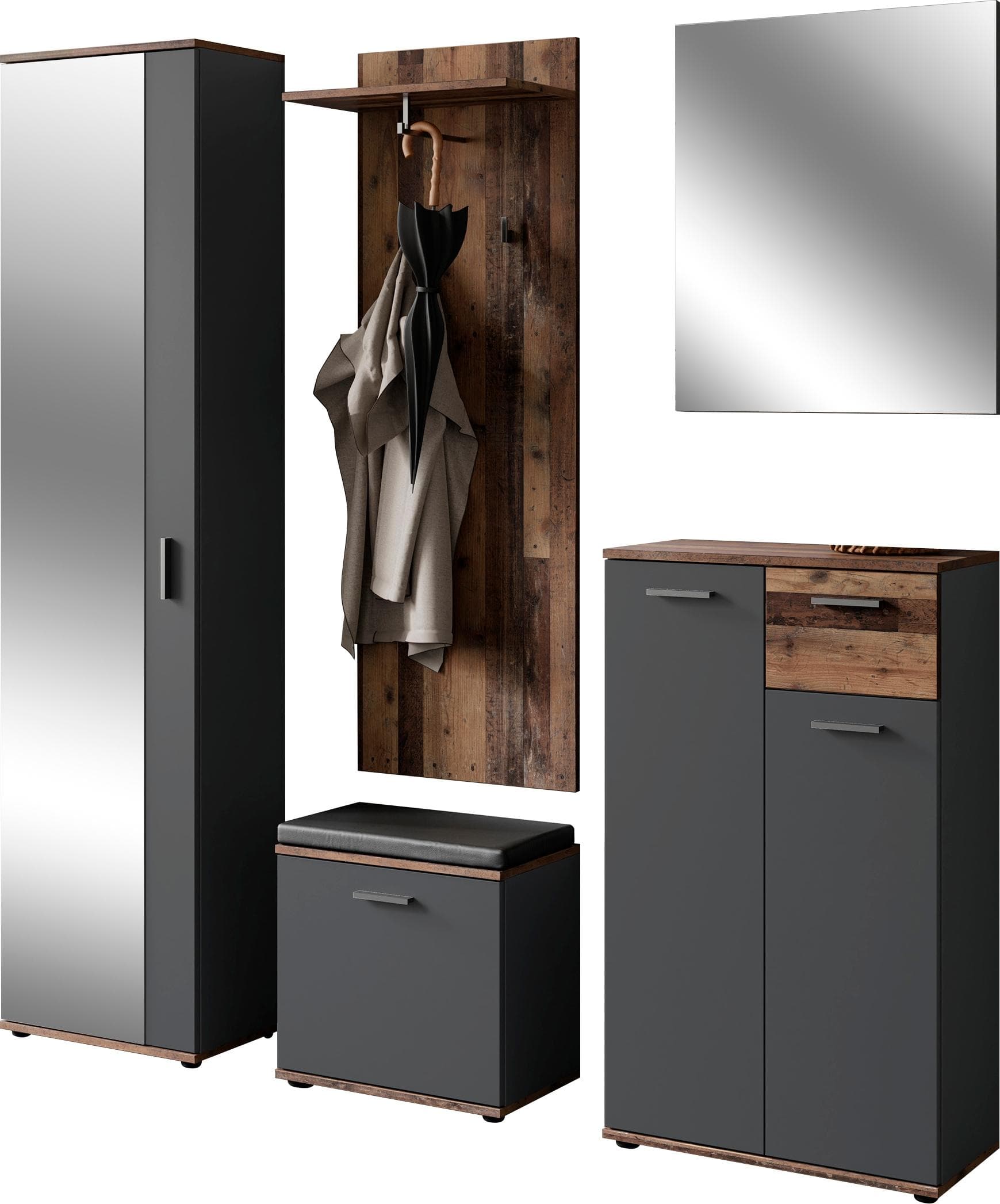 Praktisches Garderobenset - 5 Teile