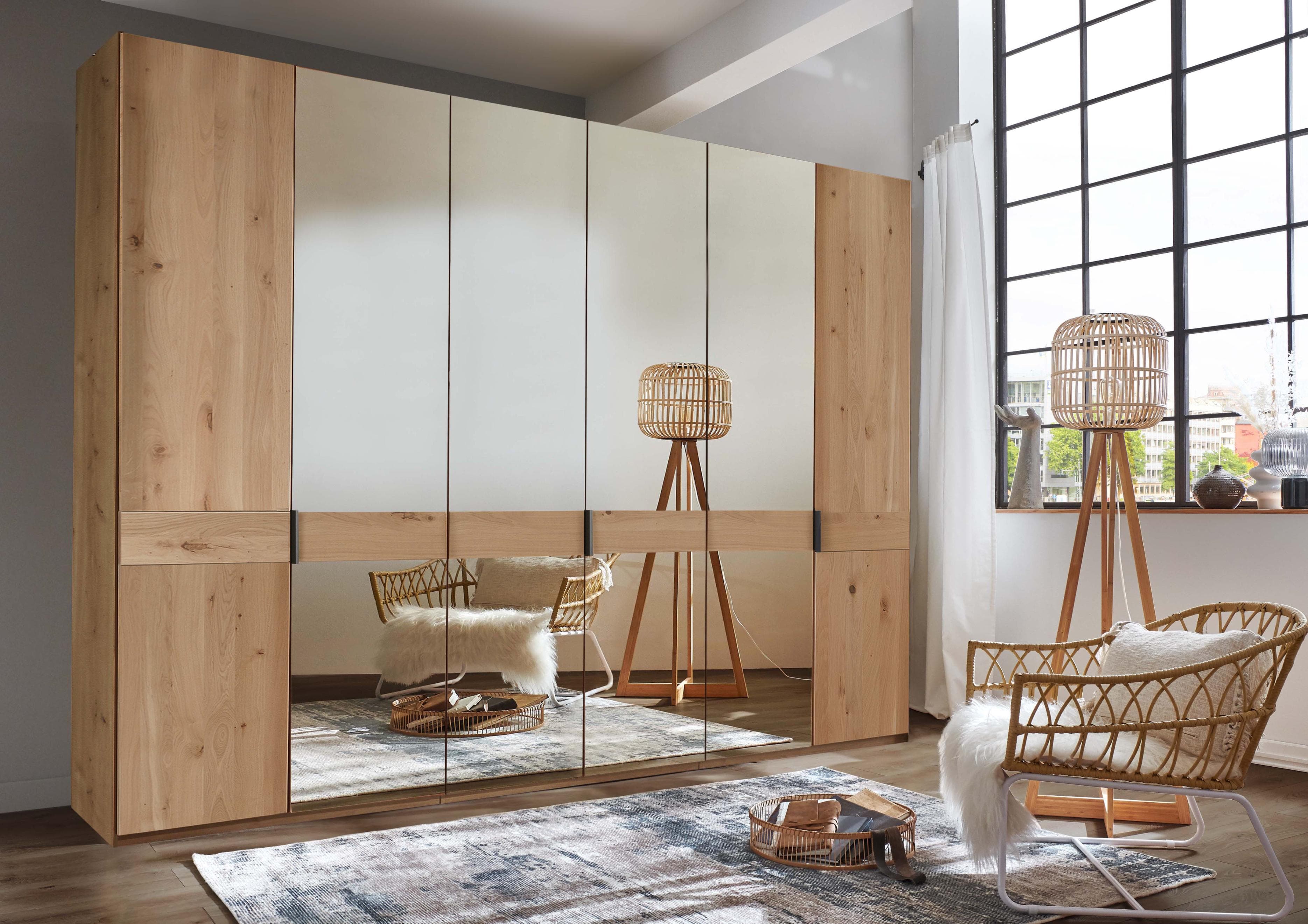 WIEMANN Cardiff Kleiderschrank mit Spiegeltüren und Türdämpfung