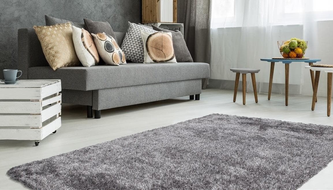 KAYOOM Hochflor-Teppich Diamond 700 Grau/Weiß Shaggy Melange