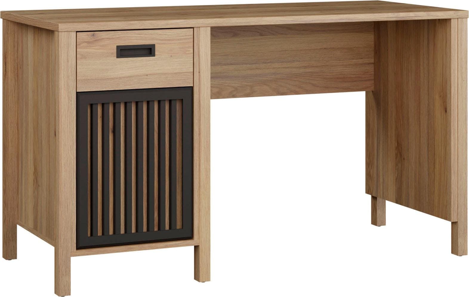FORTE Schreibtisch Jytana Mauvella Eiche