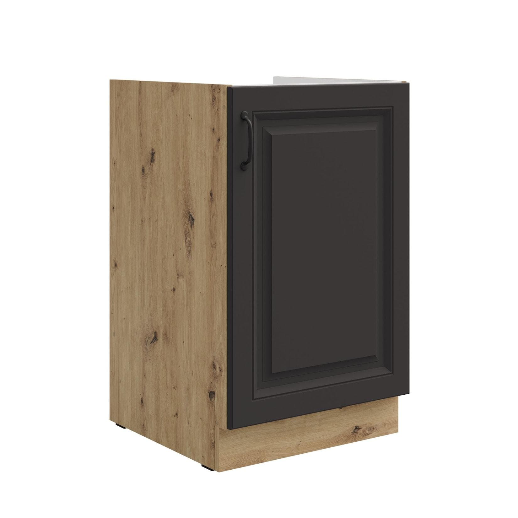Küchen-Preisbombe Spülenschrank 50 cm Grau Matt