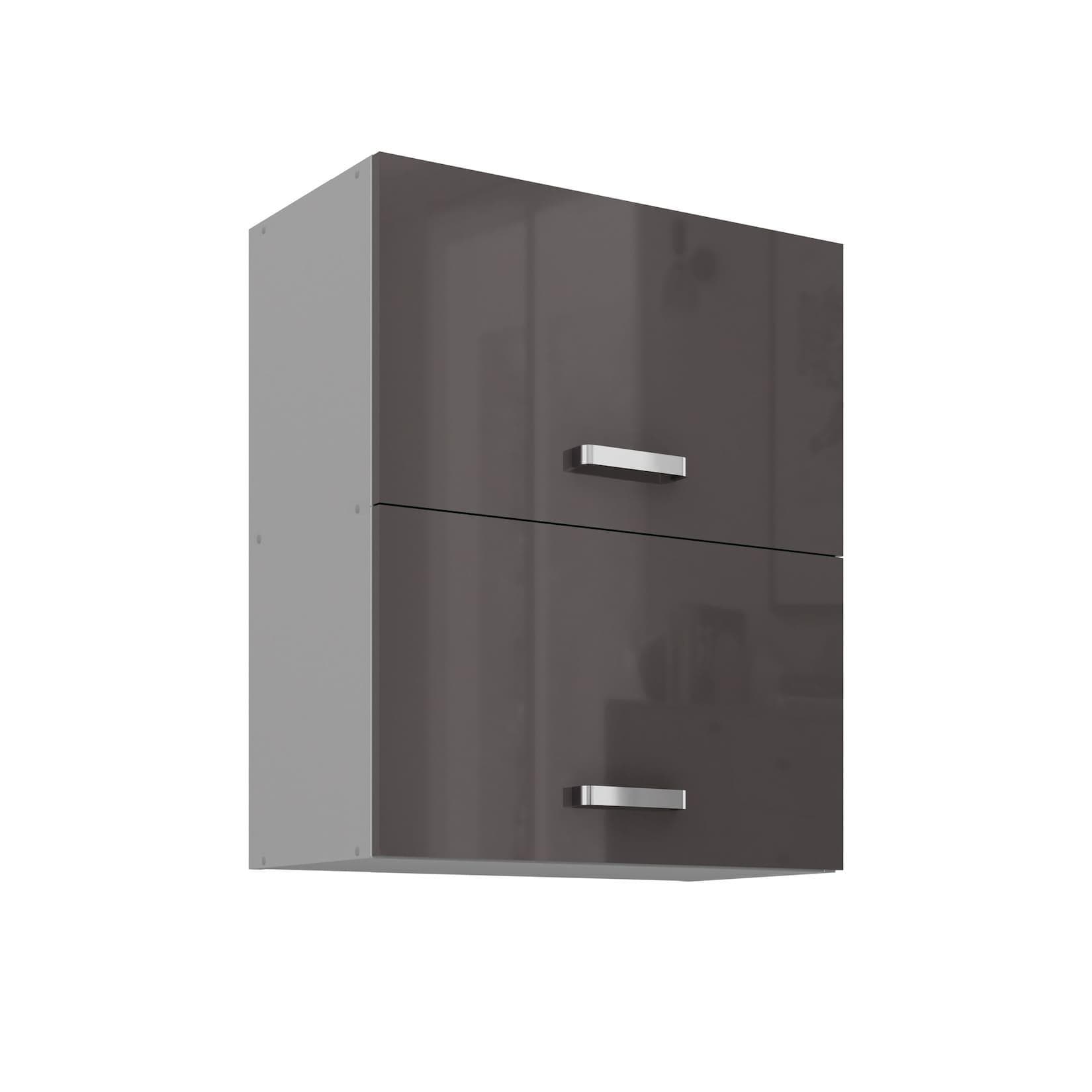 Küchen-Preisbombe Hängeschrank 60 cm Grau Hochglanz