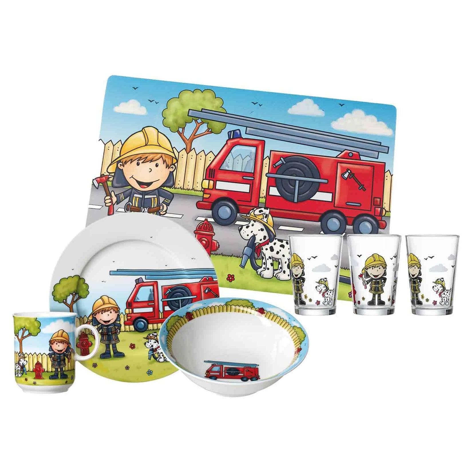 Ritzenhoff & Breker Geschirr-Set 7-tlg. Feuerwehrmann Bernie Kinderbecher