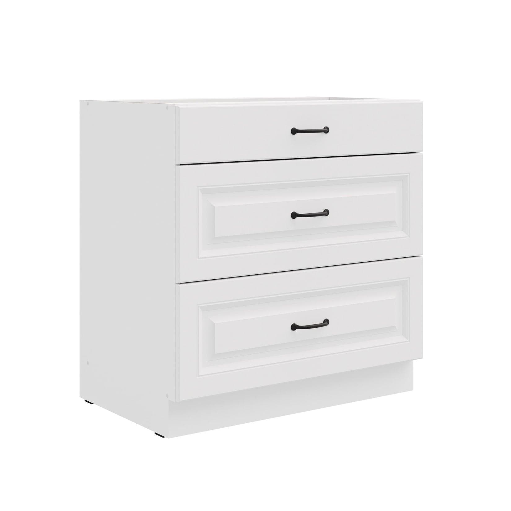 Küchen-Preisbombe Auszugsunterschrank 80 cm Weiß Vollauszug Soft-Close