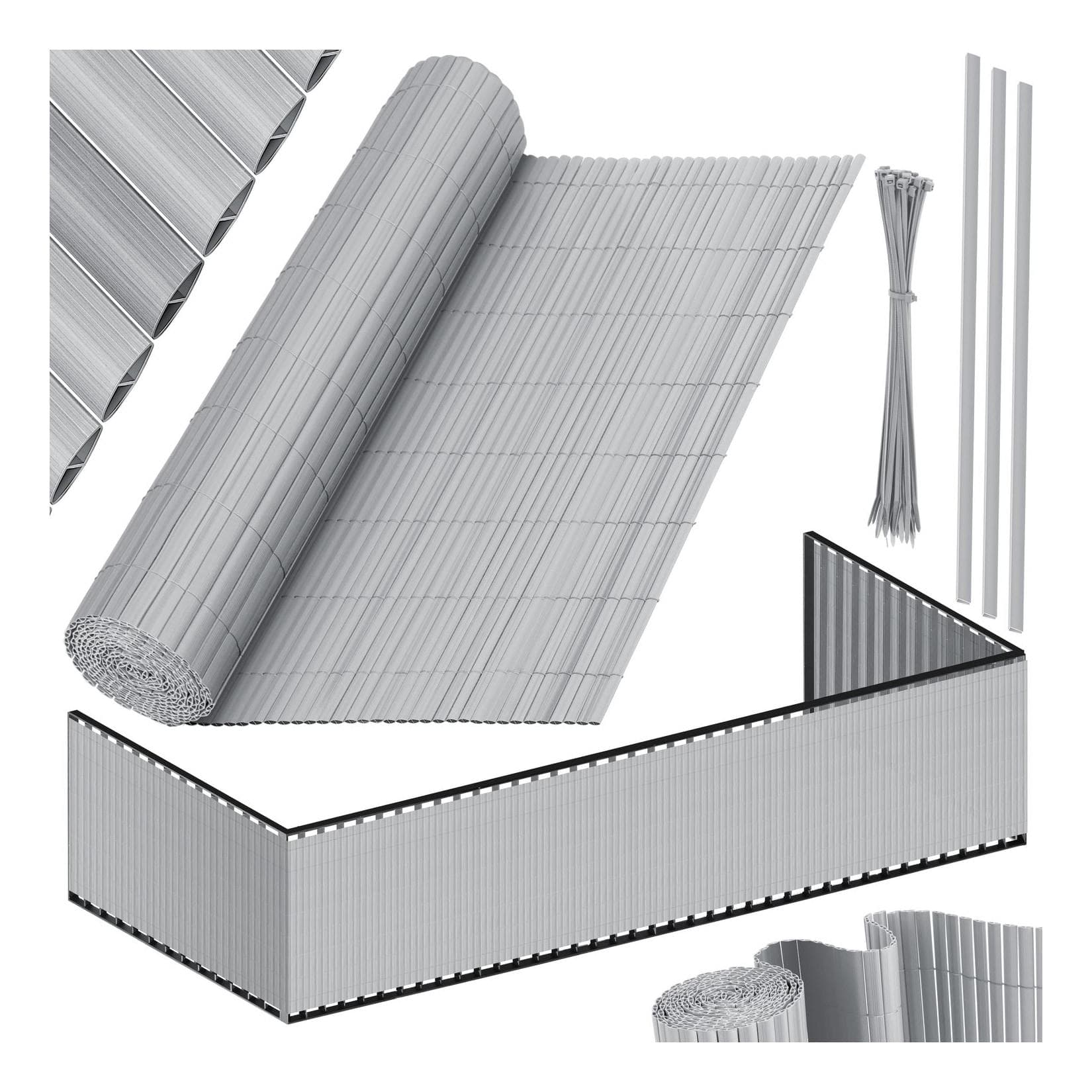 KESSER® PVC Sichtschutzmatte Sichtschutzzaun Balkonverkleidung Windschutz