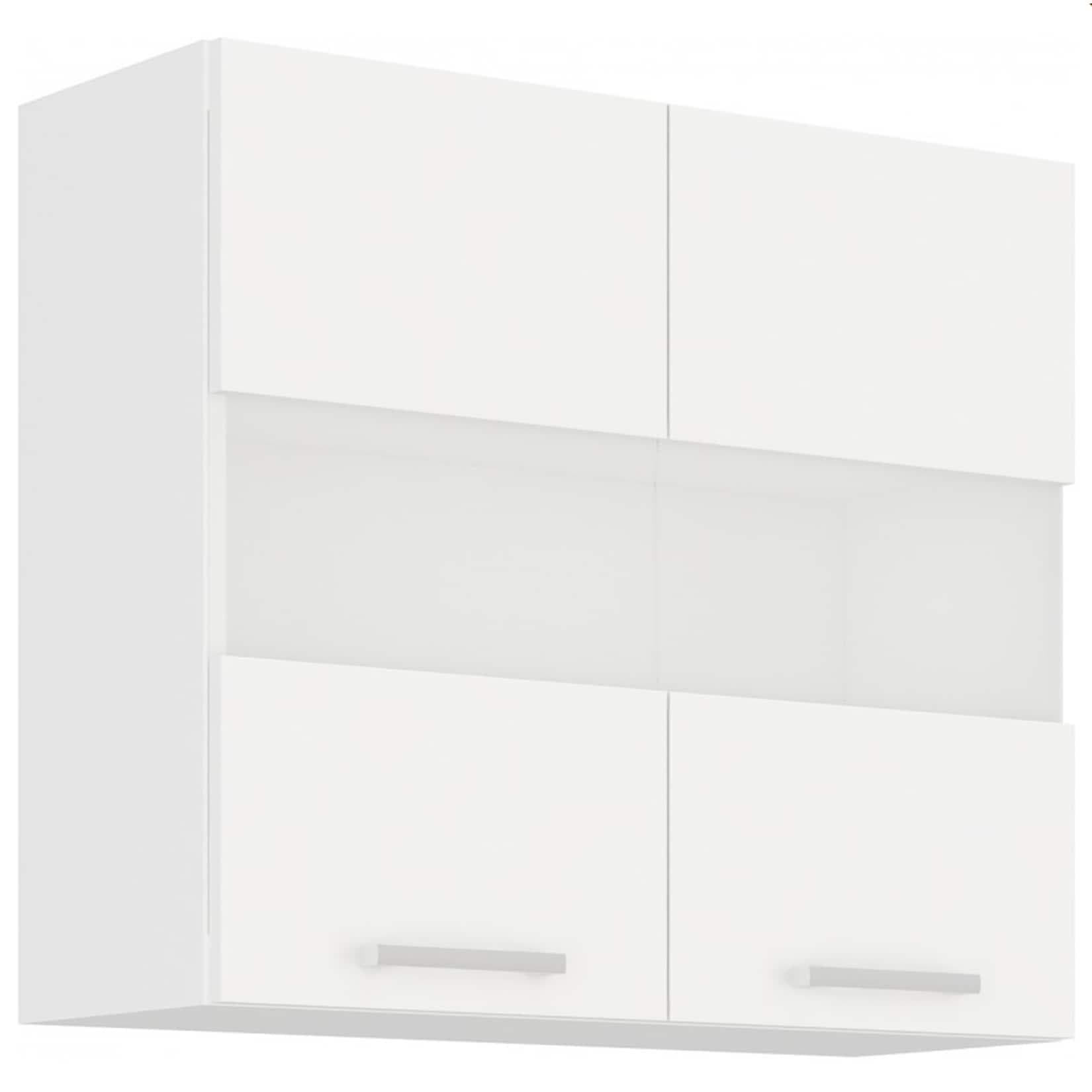EKO White Glashängeschrank 80 Weiss Matt mit Glastüren