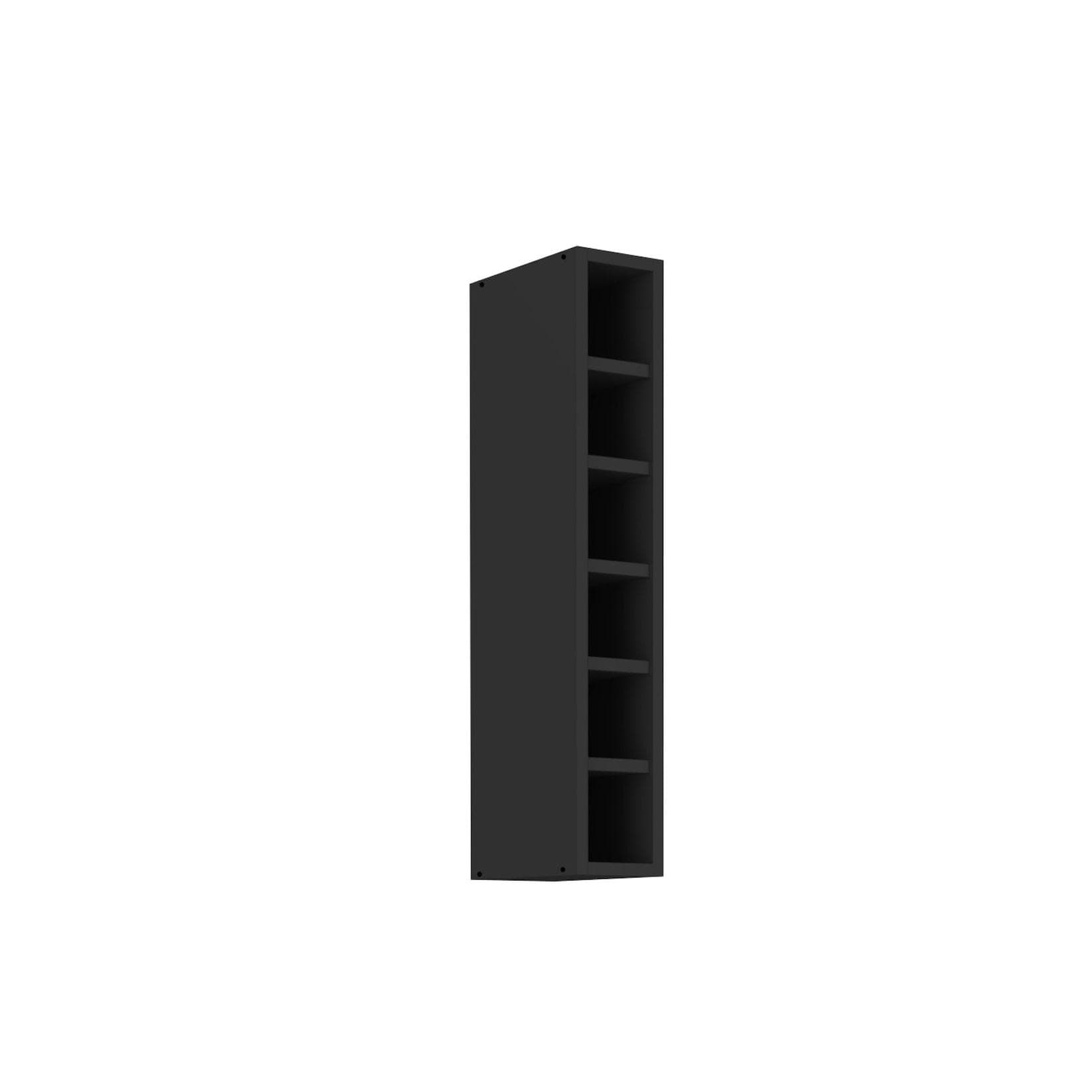 Hängeschrank Regal 15 cm Schwarz Matt SIENA MONZA ARONA