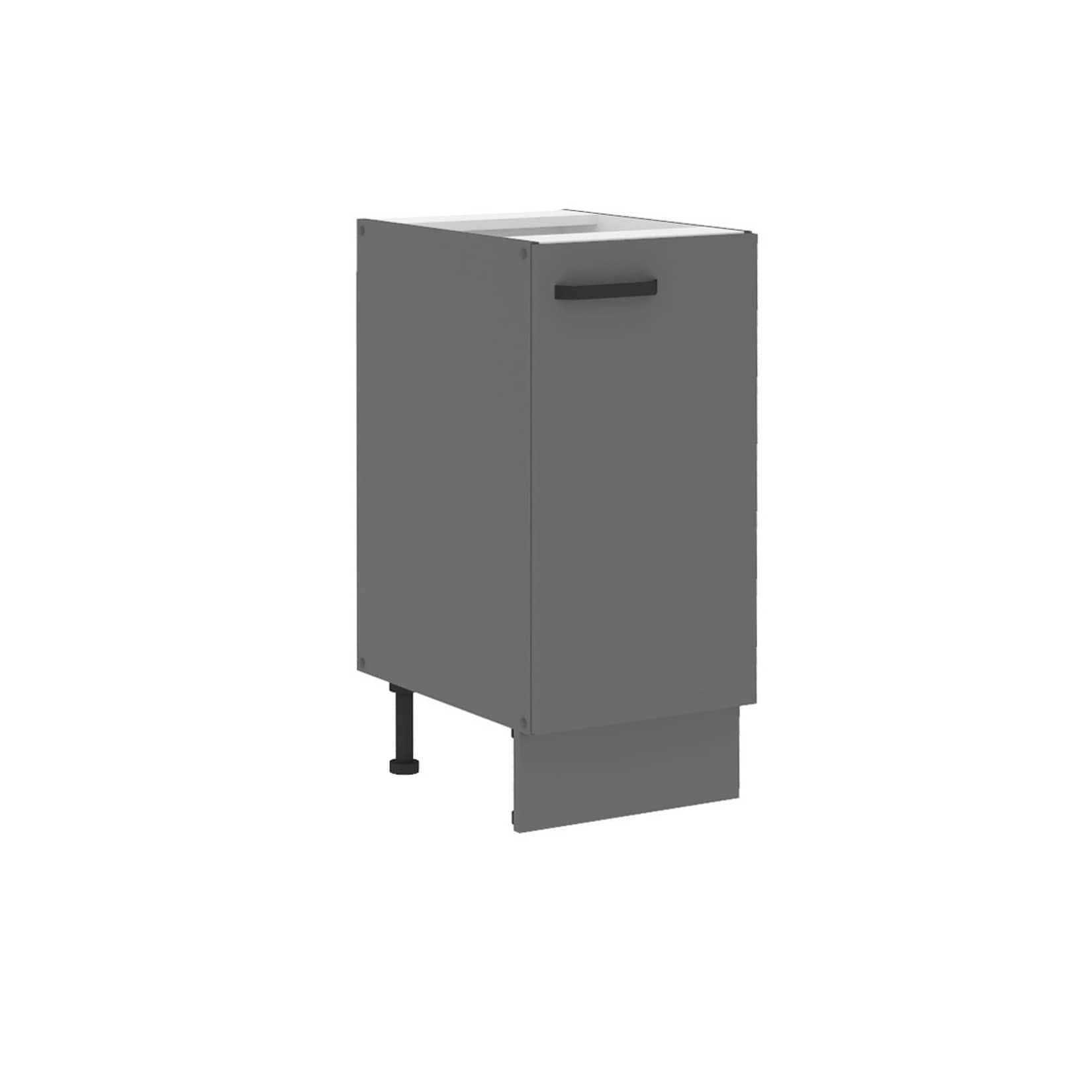 Küchen-Preisbombe NESSA Unterschrank 40 cm Anthrazit Spanplatte