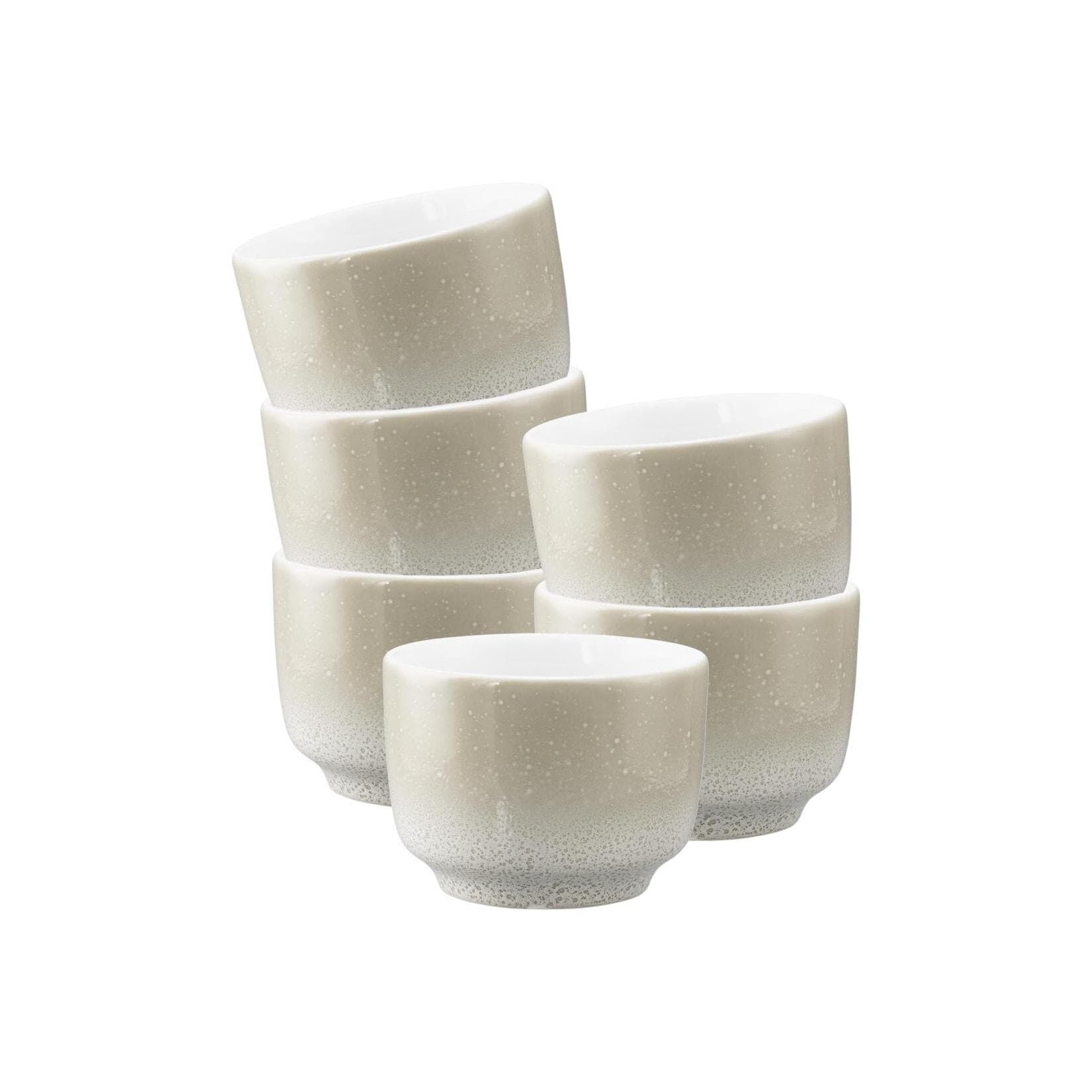 Seltmann Weiden Sento Home Kaffeetasse ohne Henkel 210 ml Beige Porzellan 6er Set