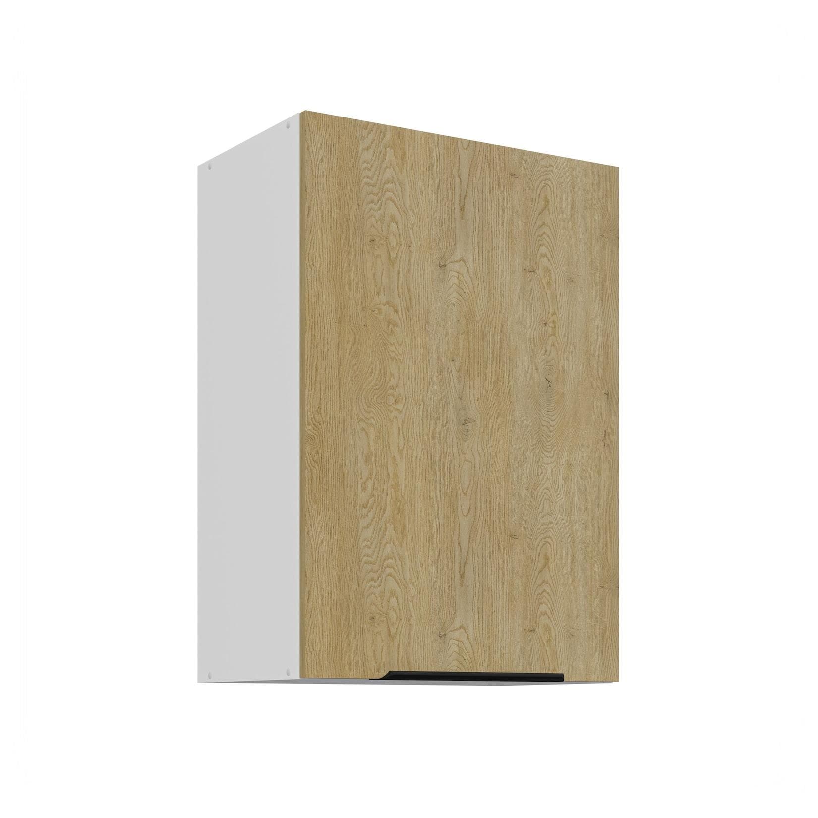 Küchen Hängeschrank 50 cm CREMONA Eiche Weiß Küche Küchenzeile Küchenblock