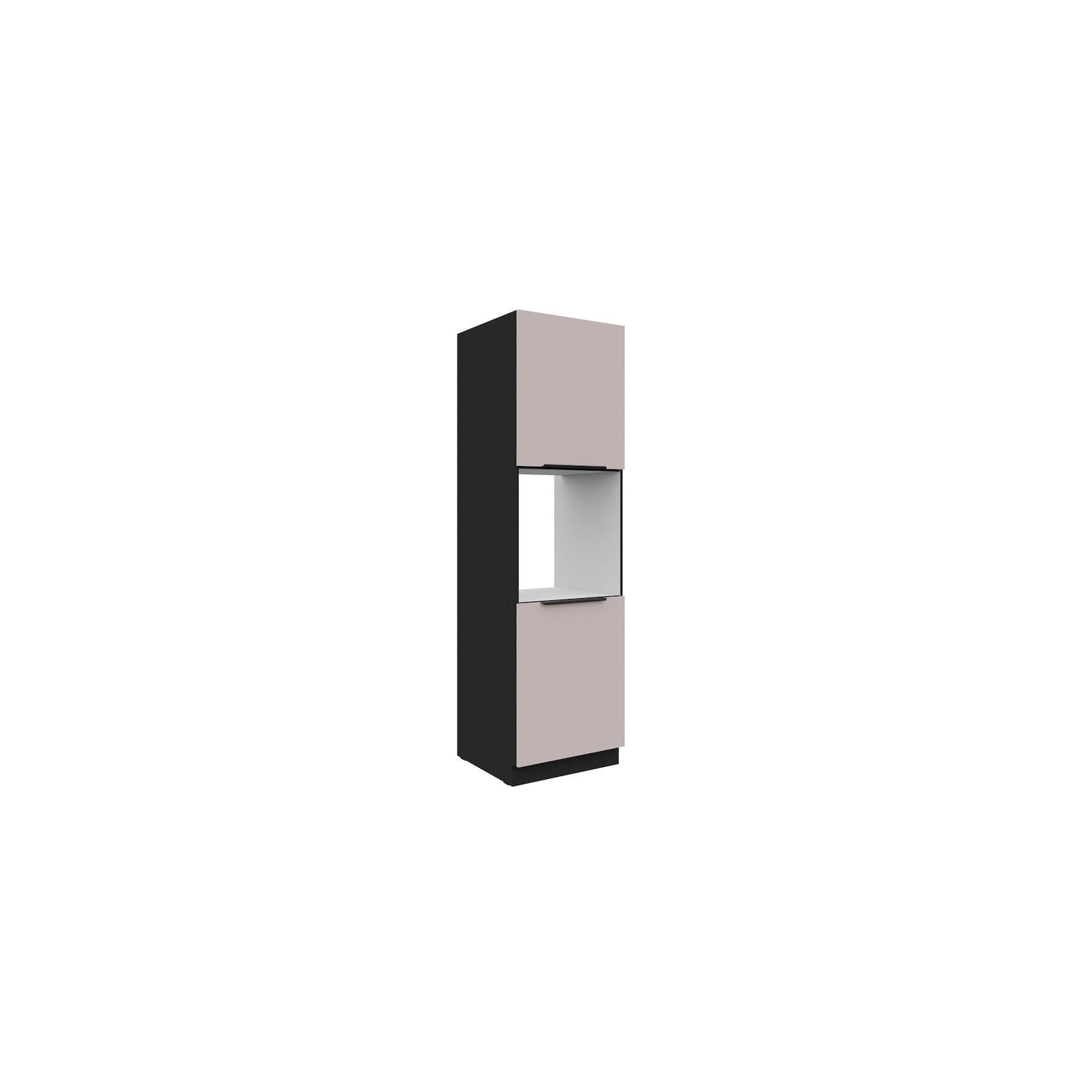Küchen Hochschrank ARONA 60 cm Kaschmir beige mit Nische