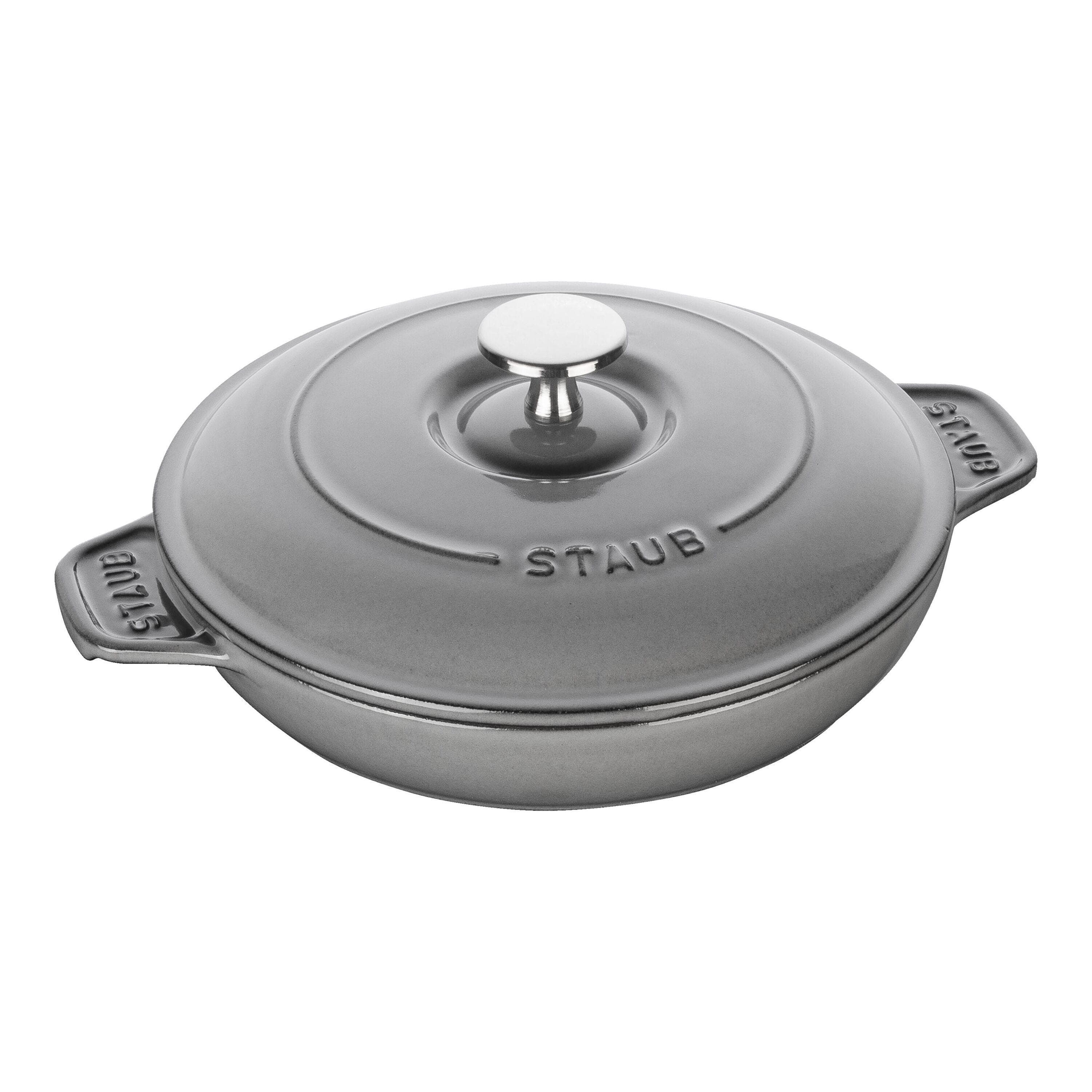 Staub Specialities Ofenform mit Deckel 20 cm rund Graphit-Grau Gusseisen