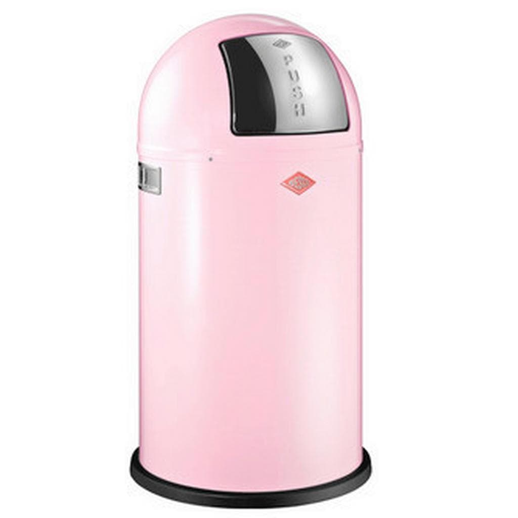 Wesco Abfallsammler Pushboy Edelstahl Pink 50 L Küchenausstattung