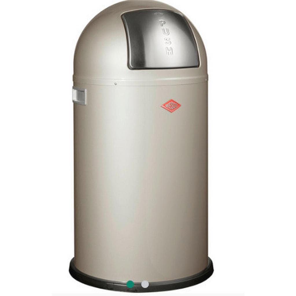 Wesco Abfallsammler Pushboy Silber Metall 50 L Küchenausstattung