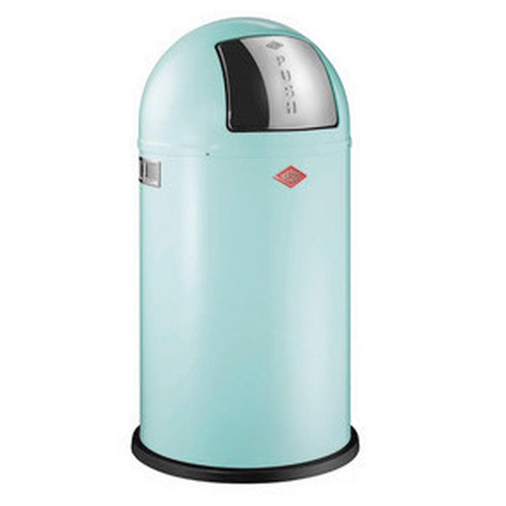 Wesco Abfallsammler Pushboy 50 L Edelstahl Mintgrün