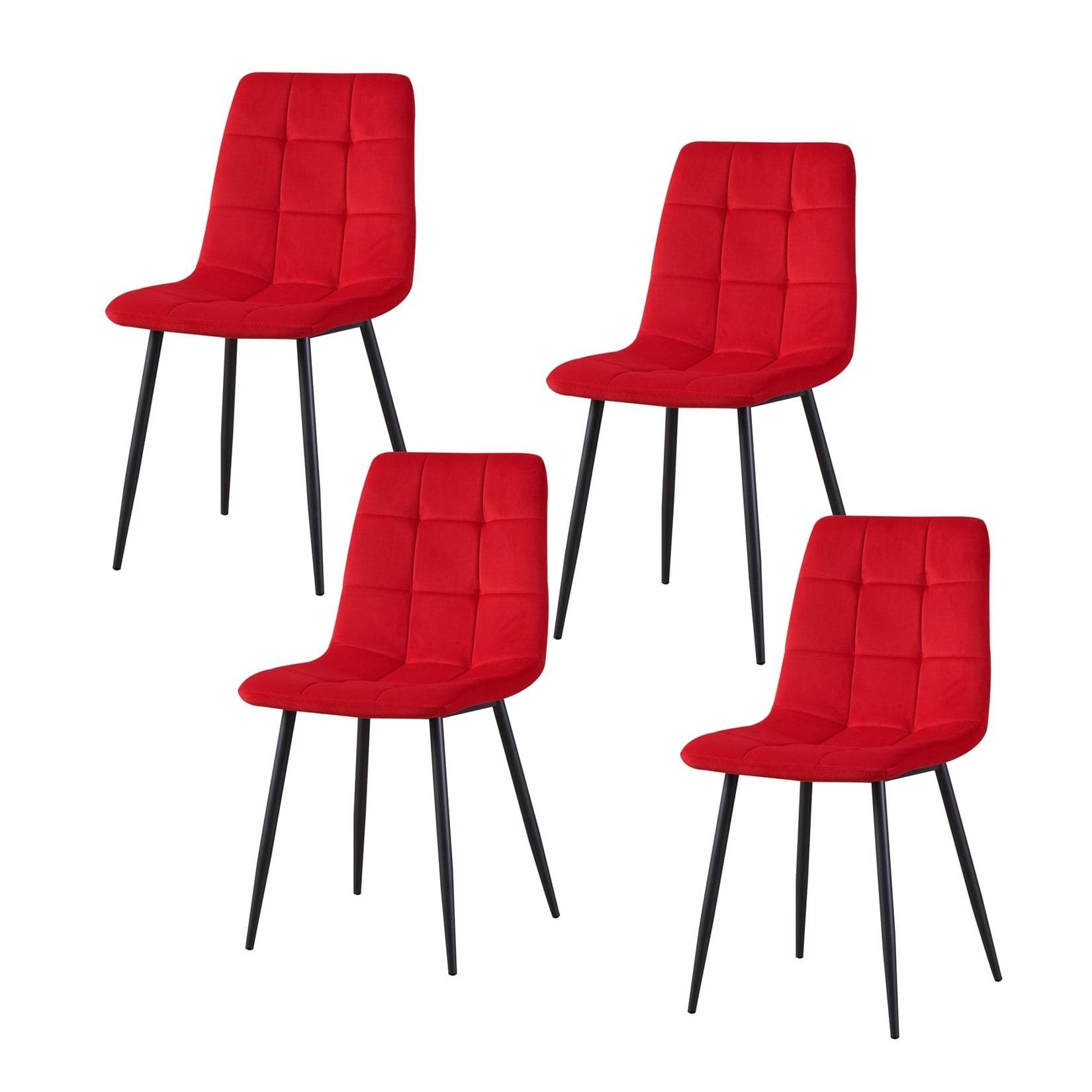 HTI-Living Stuhl Mesa Velvet 4er-Set Modernes Design