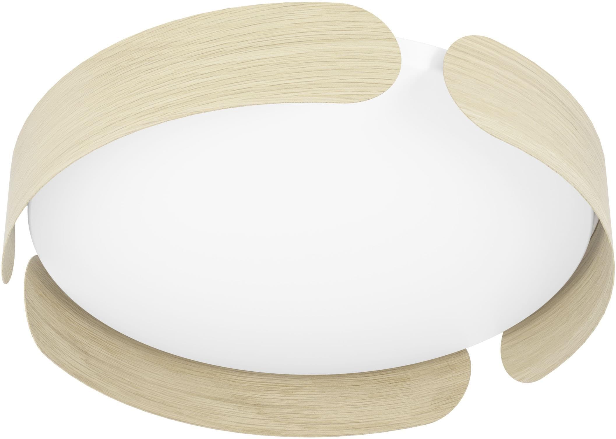 EGLO LED Deckenleuchte VALCASOTTO Braun Holz Stahl