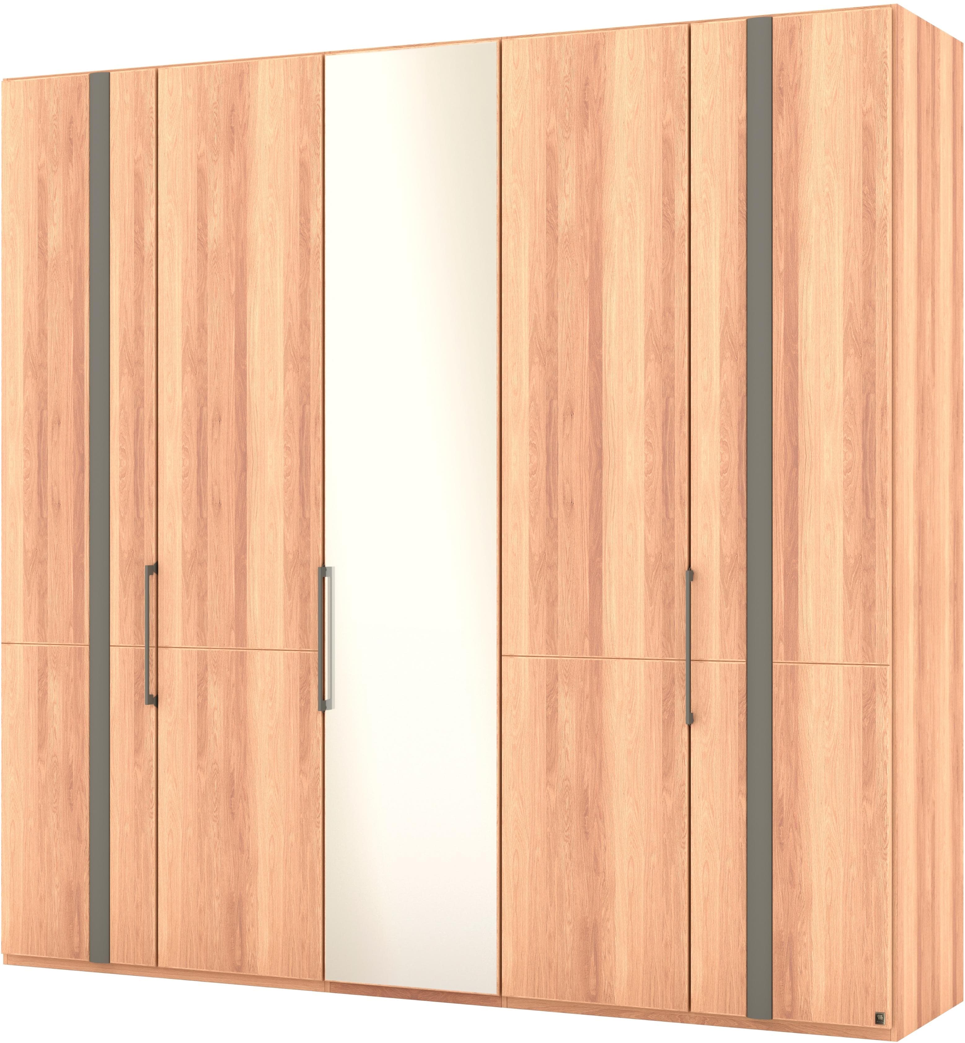 Drehtürenschrank MUSTERRING "Sorrent" Kleiderschrank Teilmassiv Eiche Braun