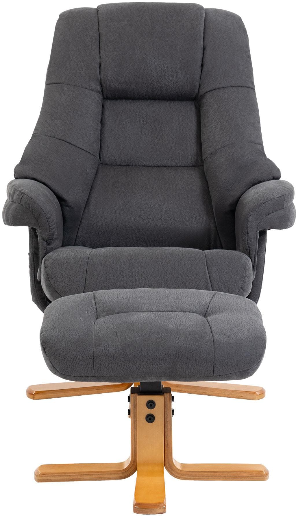 TV-Sessel DUO COLLECTION Bordeaux mit Hocker und Relaxfunktion