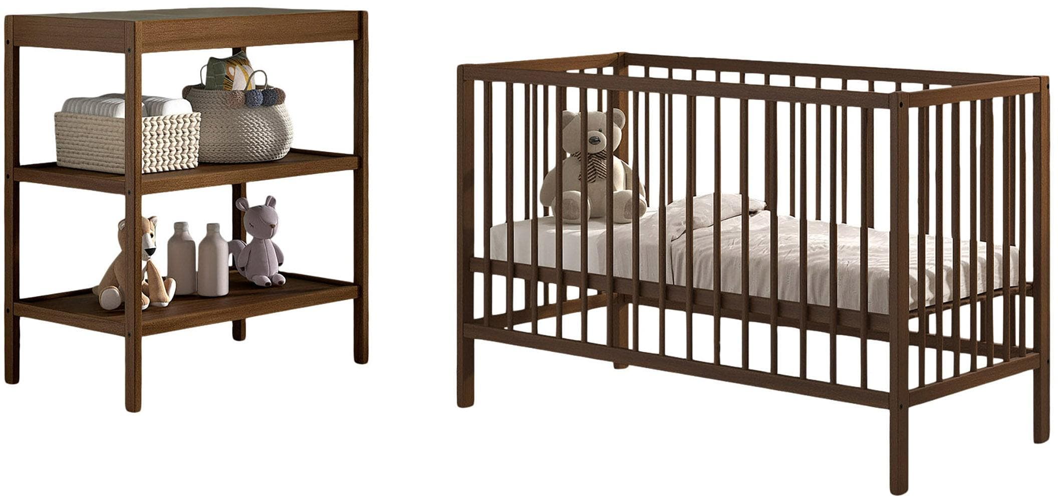 Vipack Babymöbel-Set Dino Buche Massiv