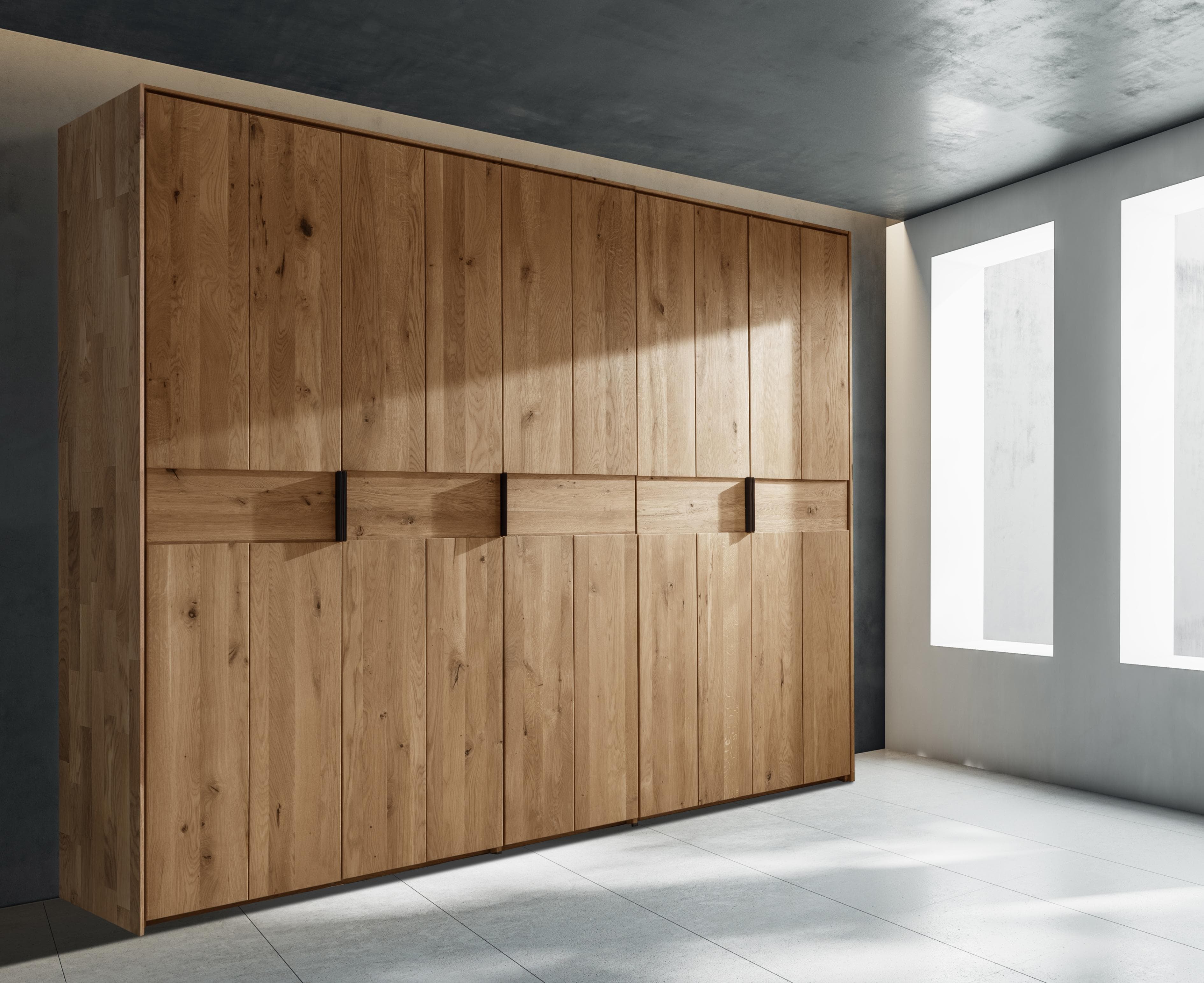 Home Affaire Kleiderschrank Huven Massivholz Eiche