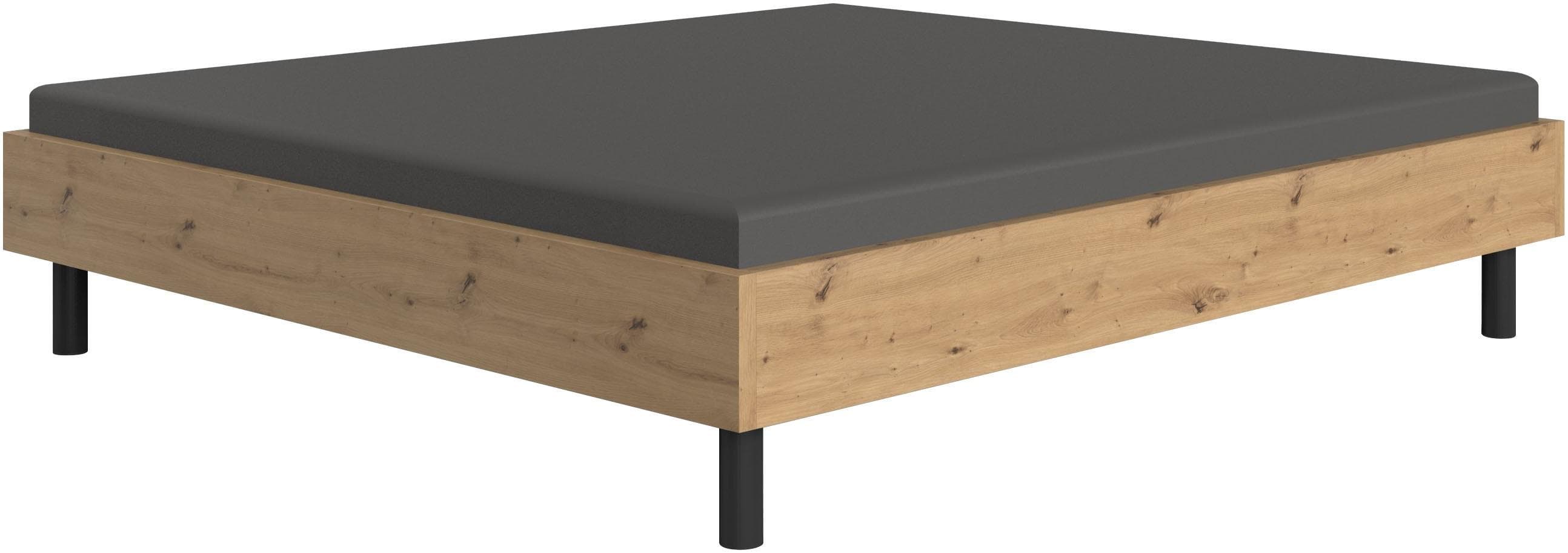 WIMEX Bettgestell Easy Braun/Schwarz 180x200cm Ohne Kopfteil