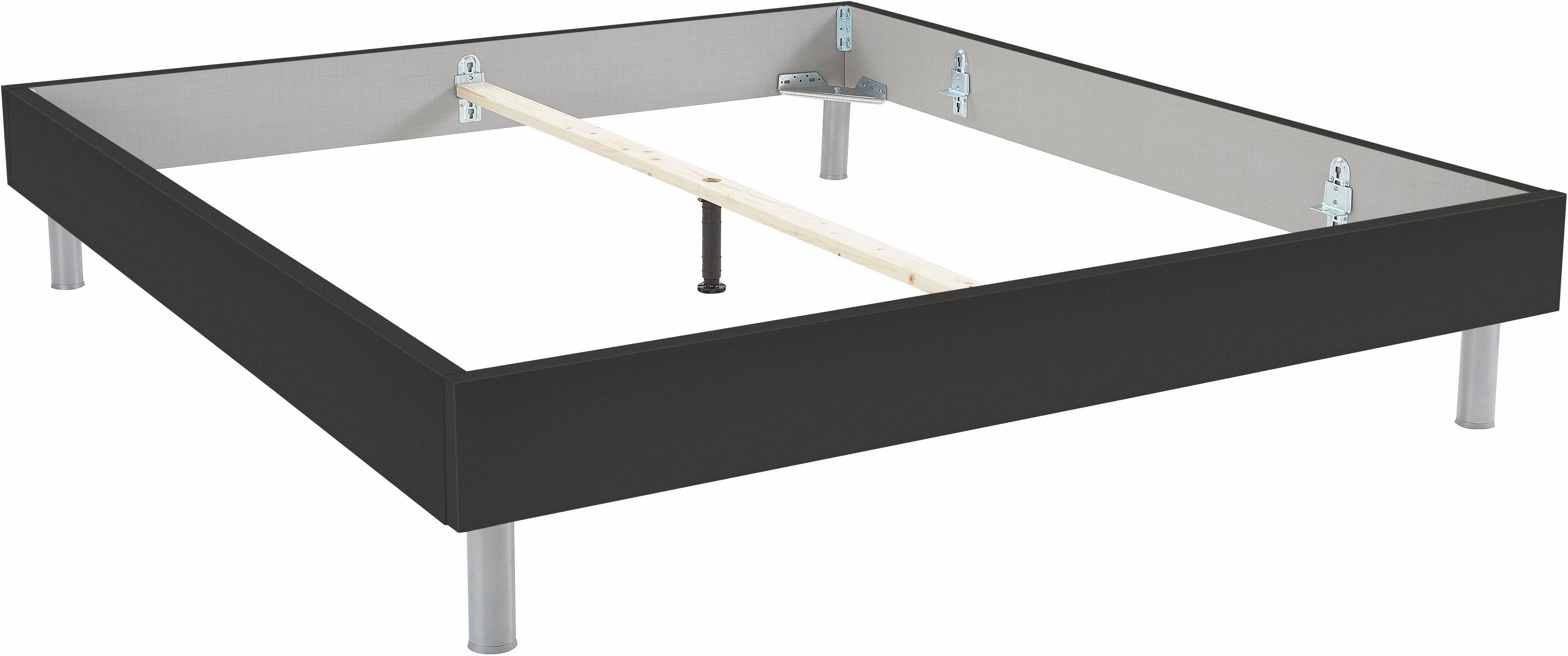 Bettgestell Graphit - Freistehend, ohne Kopfteil